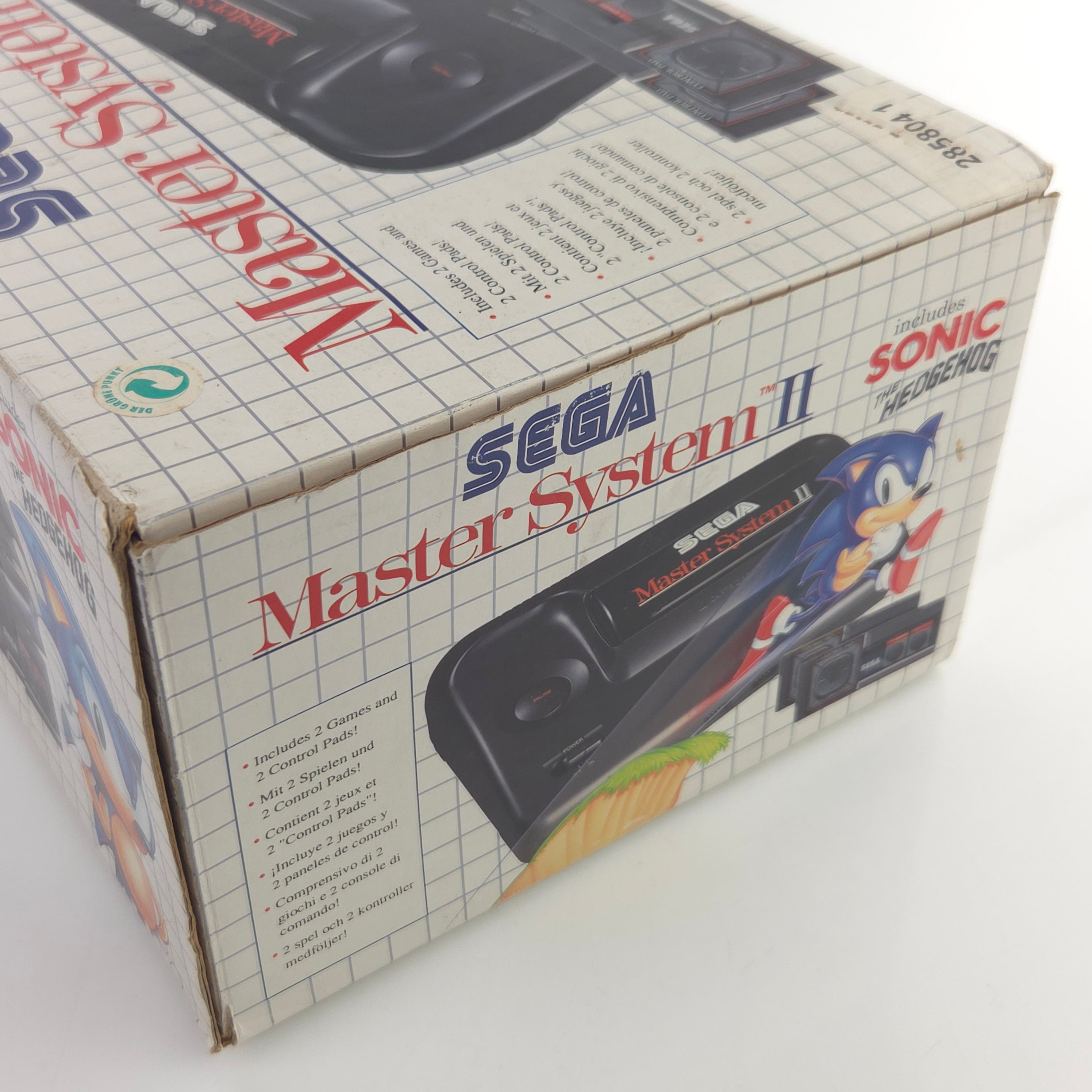 Master System II Konsole Sonic Bundle Set OVP PAL EUR