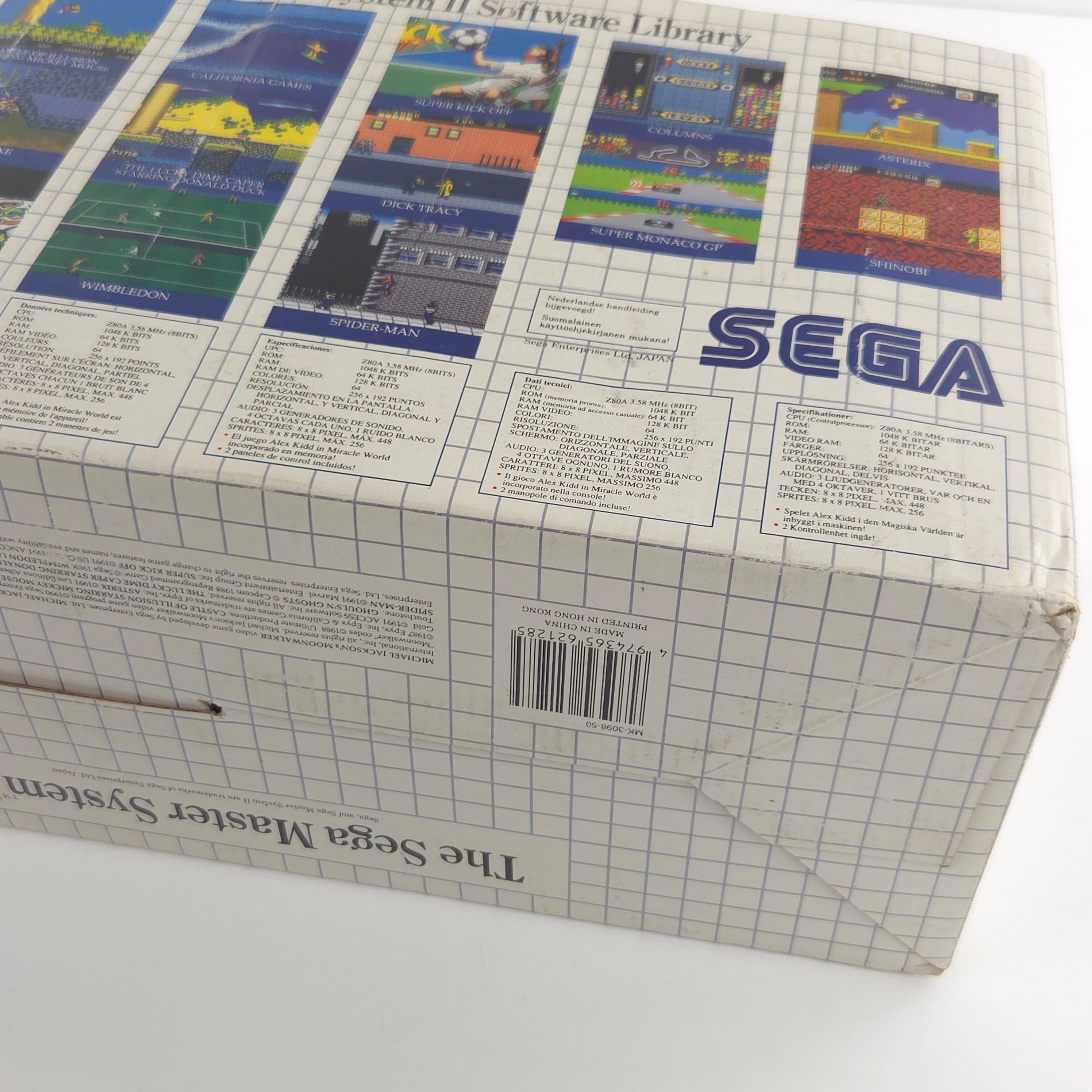 Master System II Konsole Sonic Bundle Set OVP PAL EUR