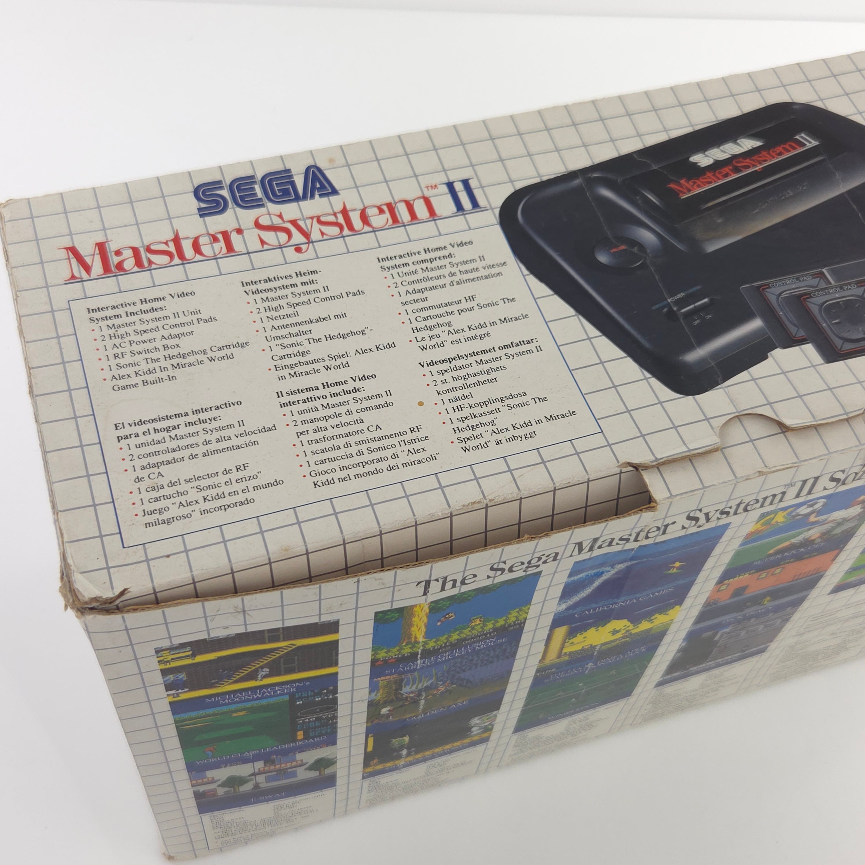 Master System II Konsole Sonic Bundle Set OVP PAL EUR