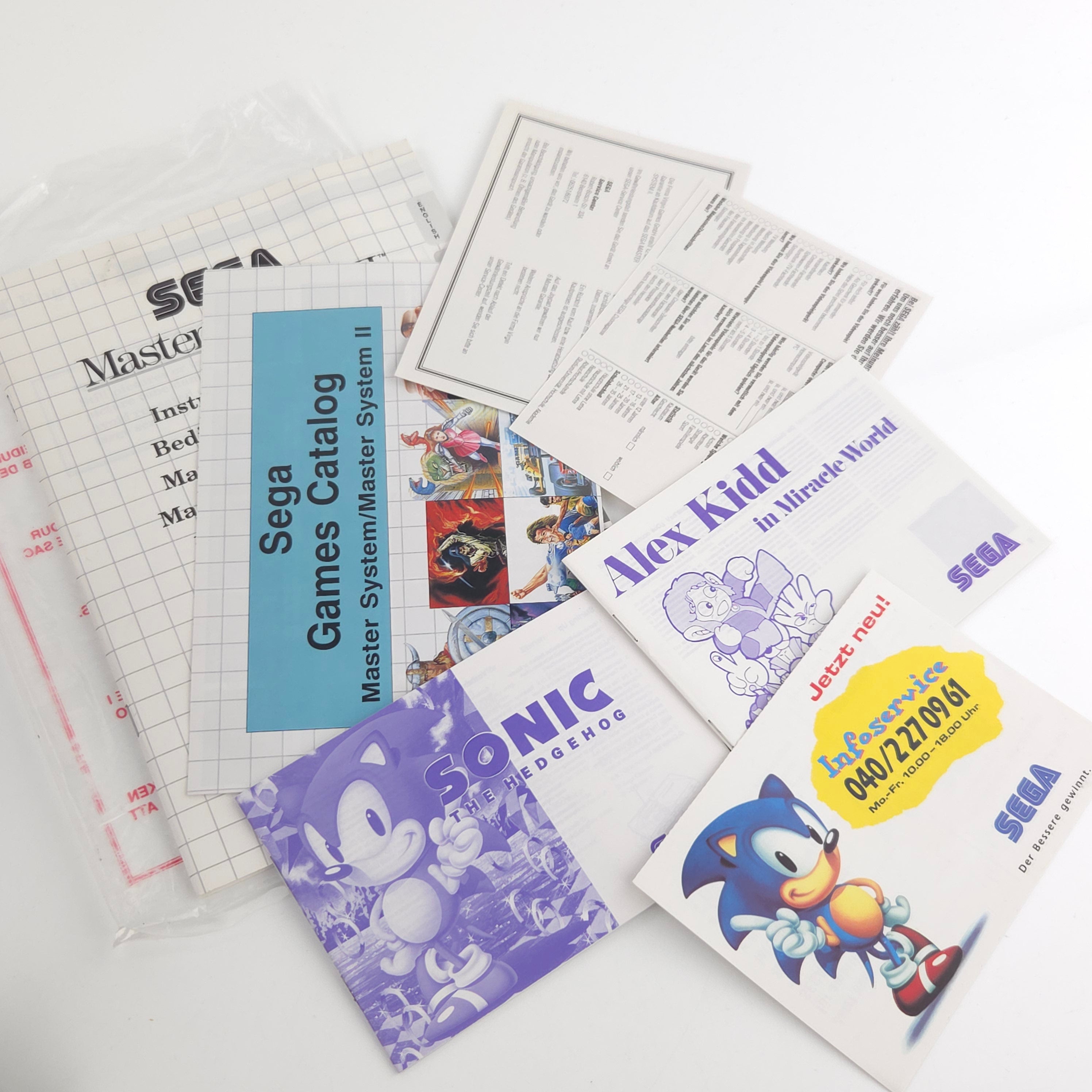 Master System II Konsole Sonic Bundle Set OVP PAL EUR