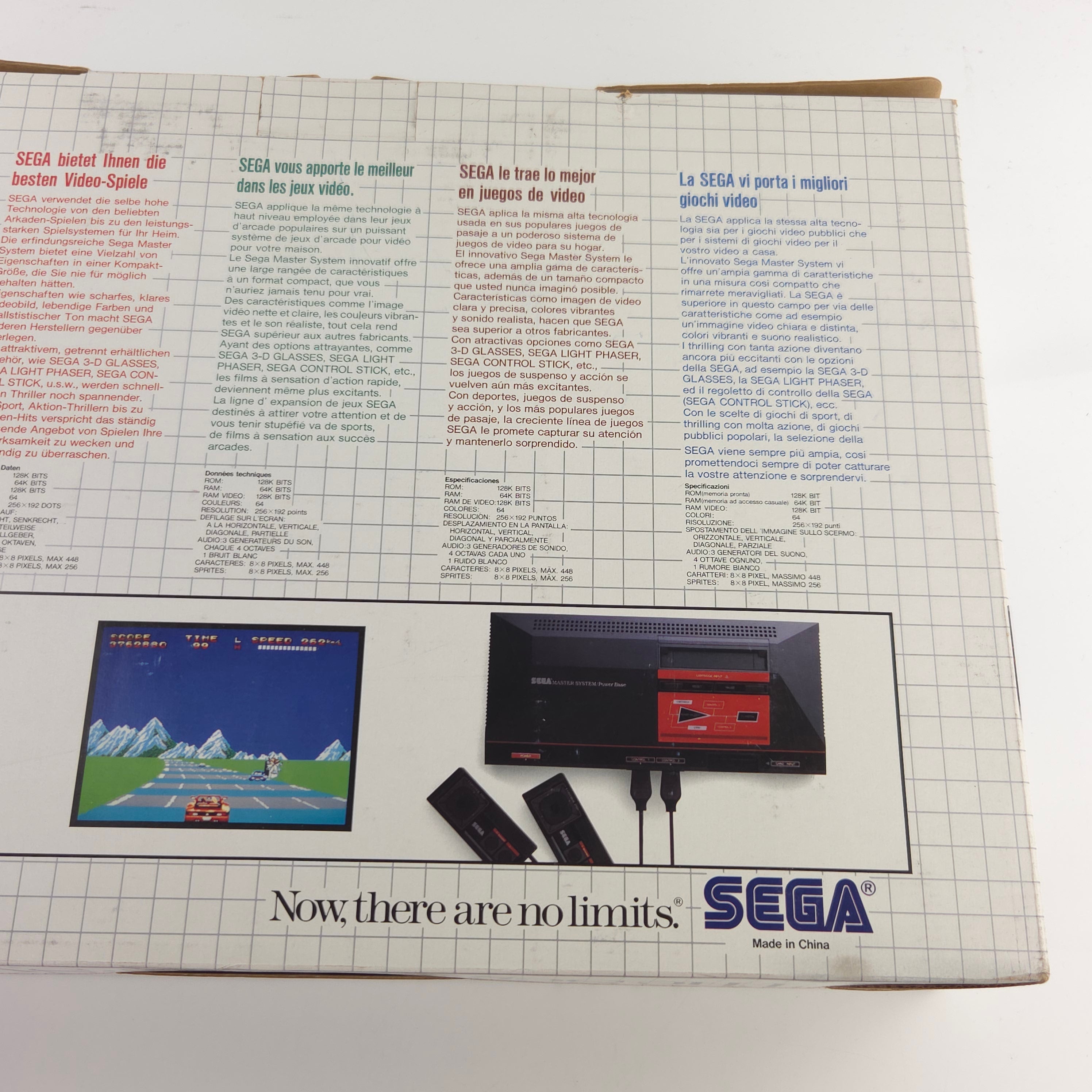 Sega Master System Konsole Hang On OVP PAL teils neuwertig