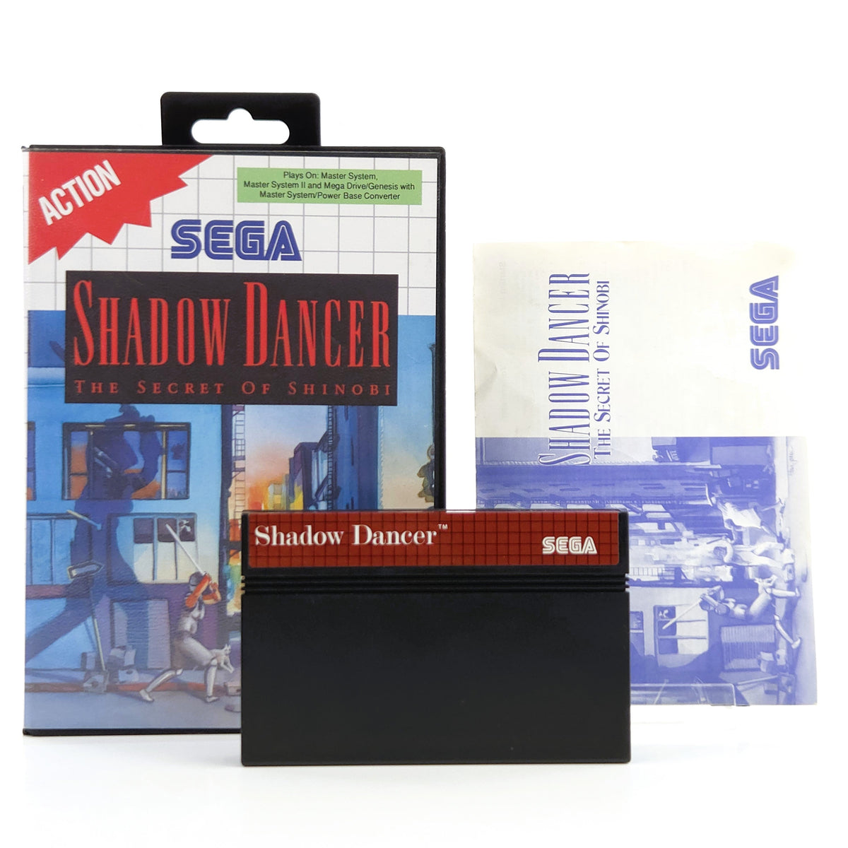 Sega Master System Spiel Shadow Dancer OVP