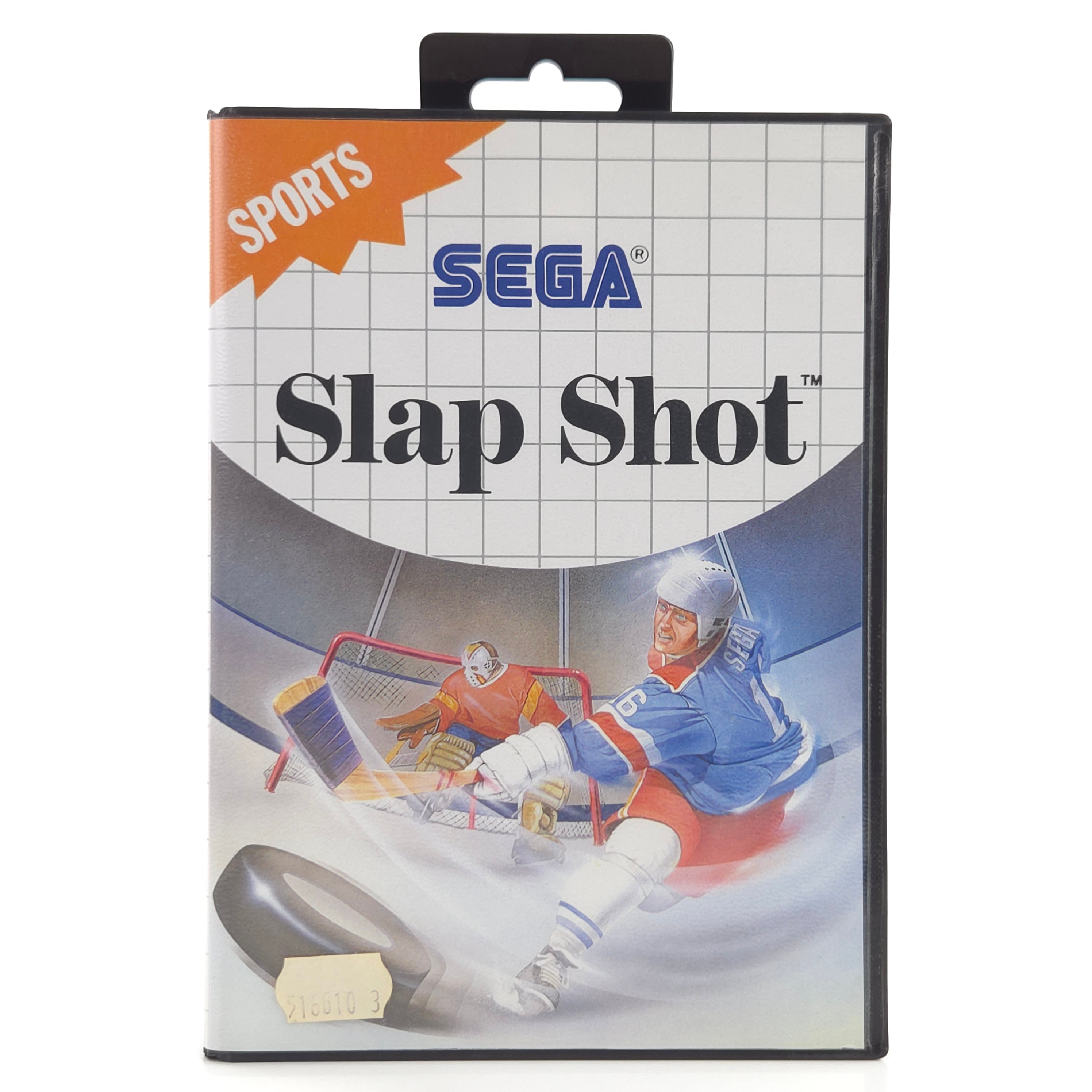 Sega Master System Spiel Slap Shot MS Modul OVP PAL EUR