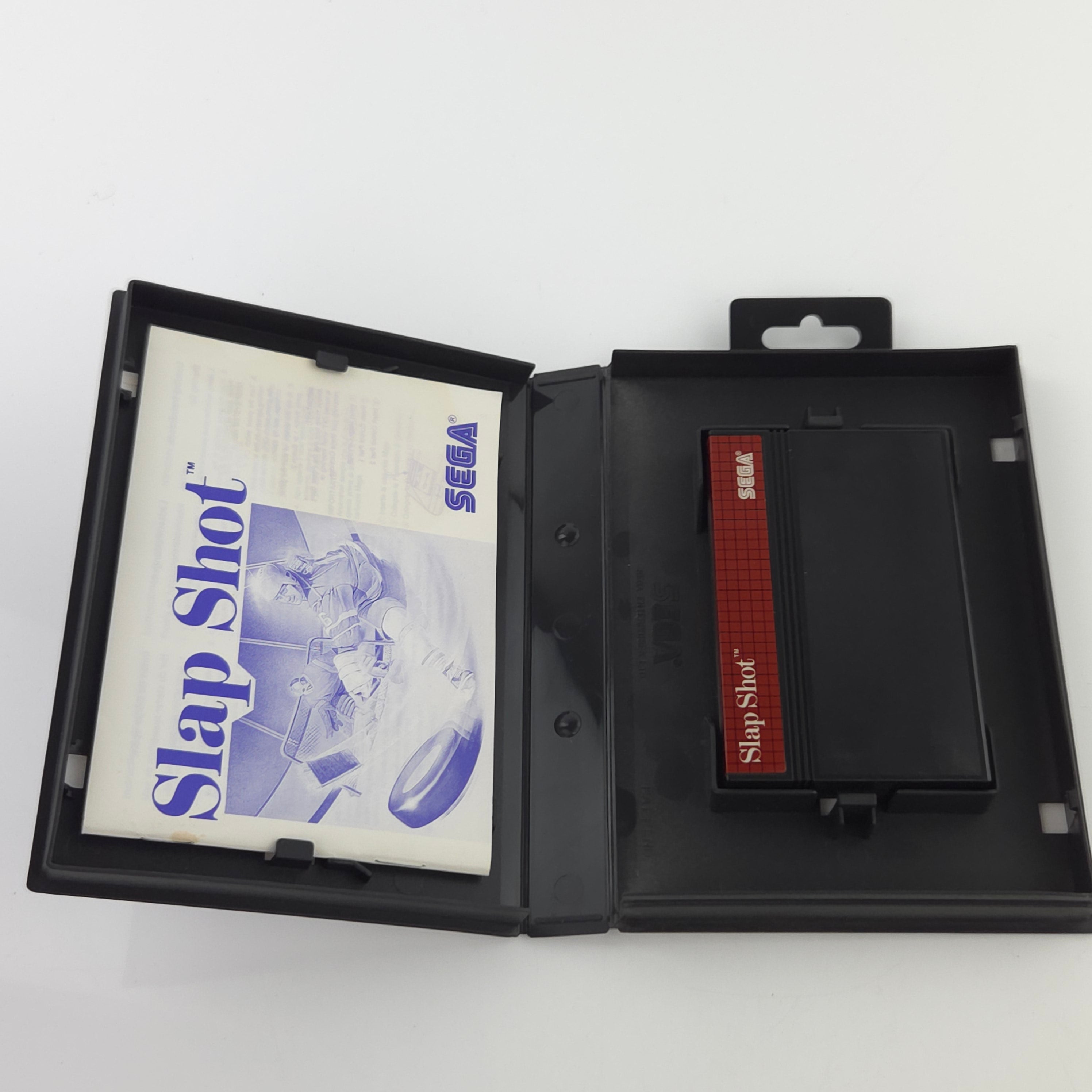 Sega Master System Spiel Slap Shot MS Modul OVP PAL EUR