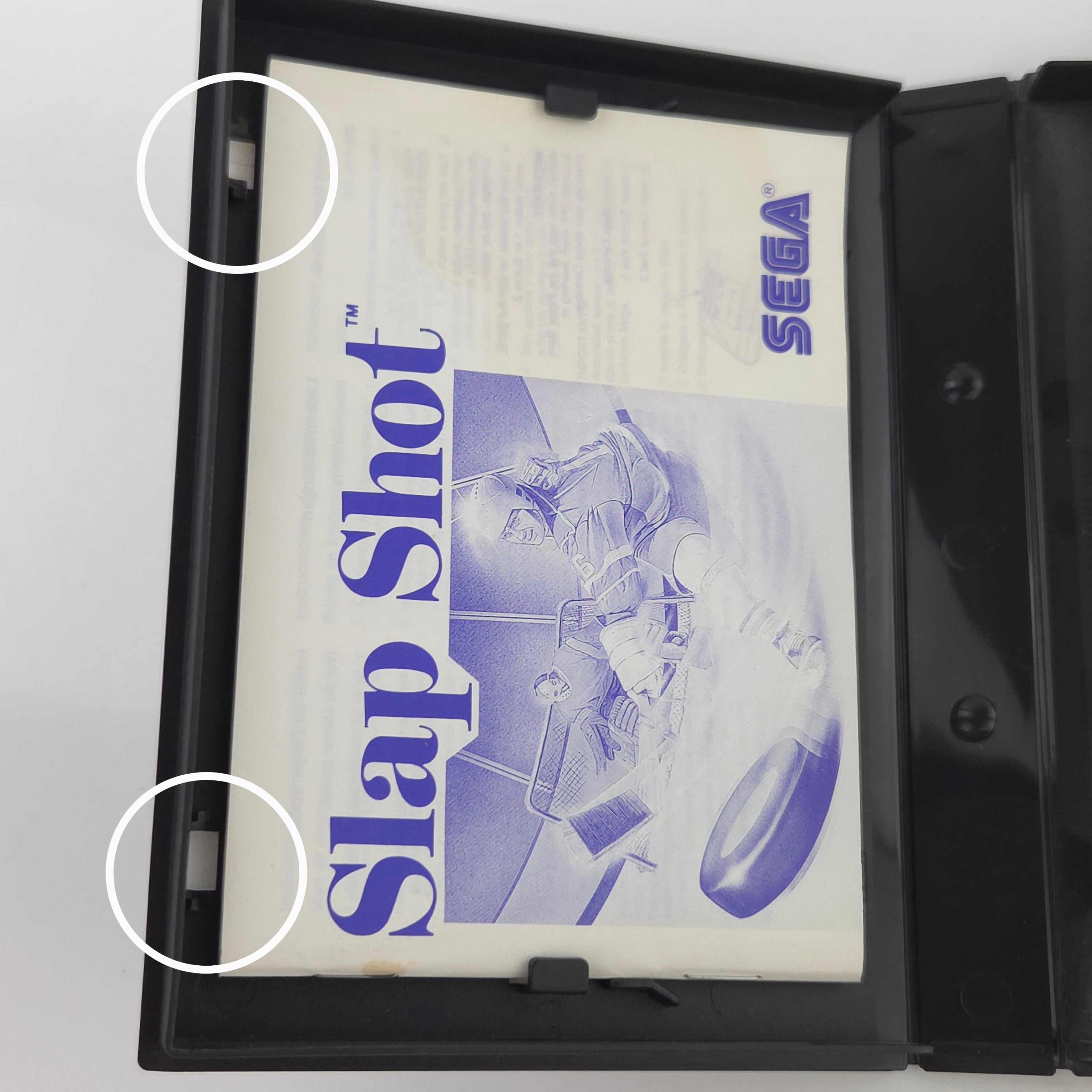 Sega Master System Spiel Slap Shot MS Modul OVP PAL EUR