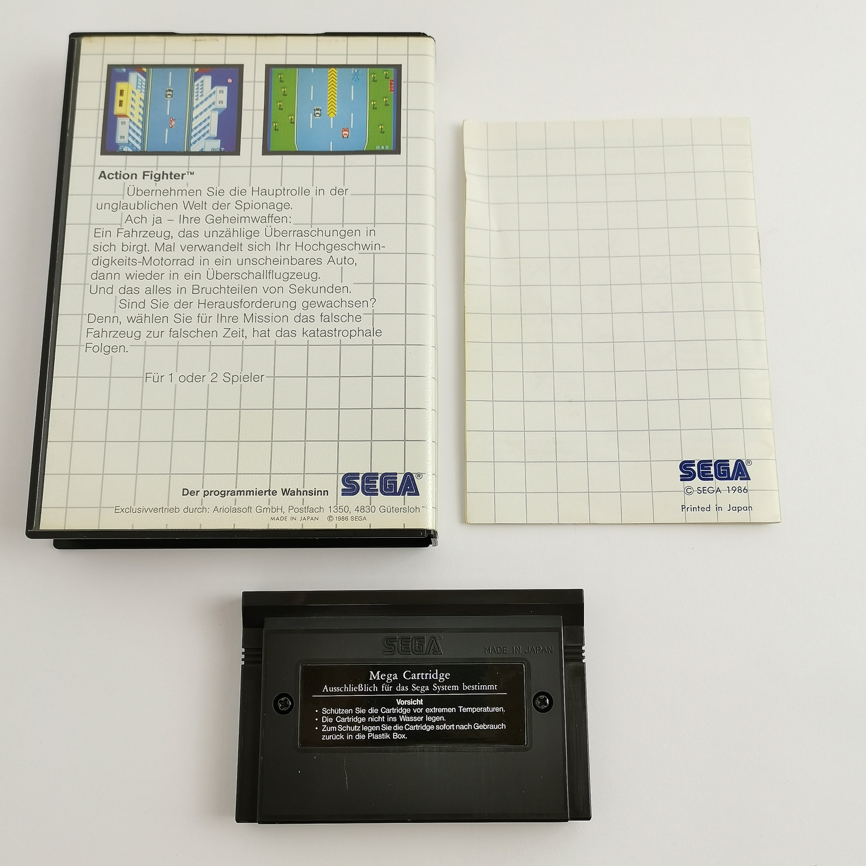 Sega Master System Spiel – Action Fighter deutsche PAL OVP