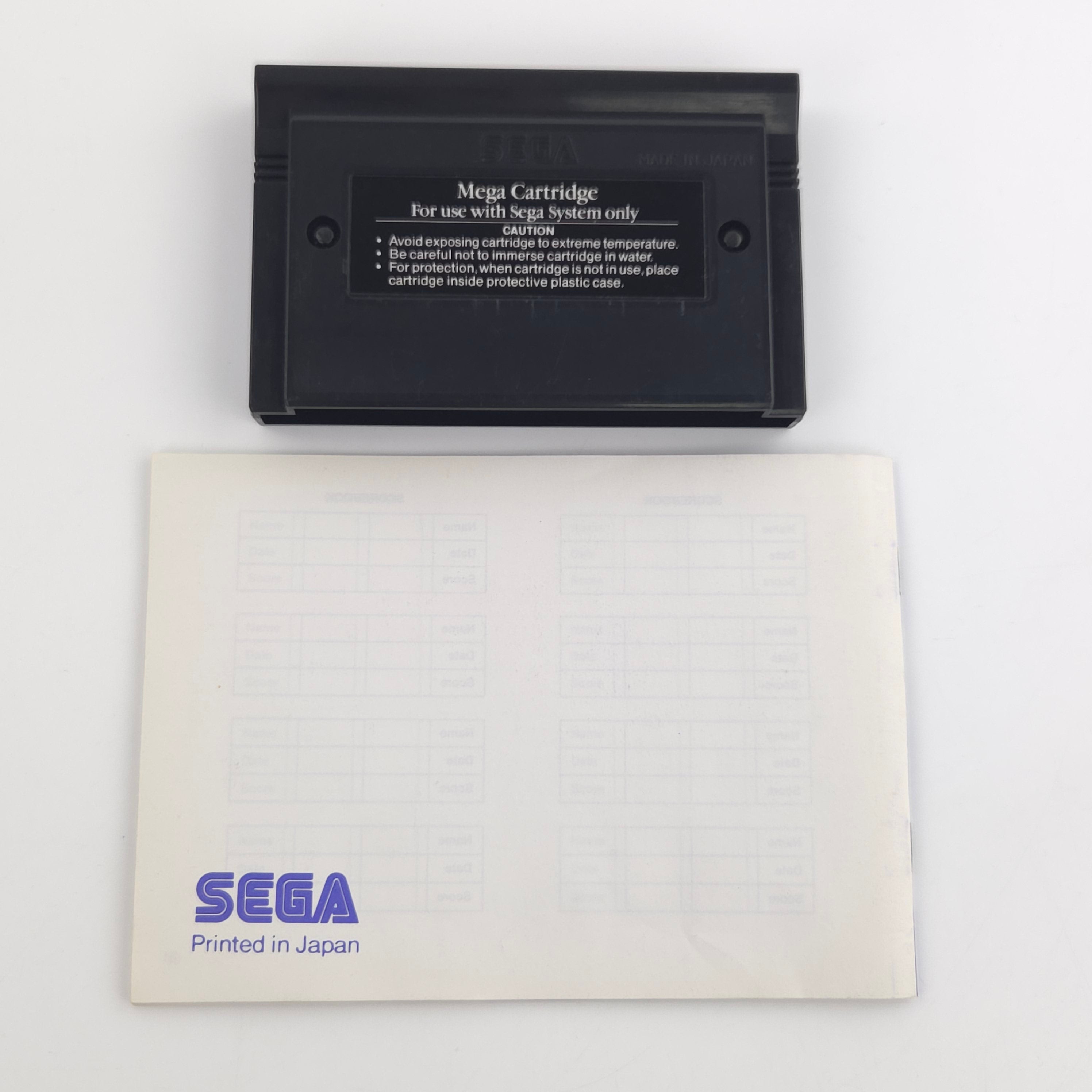 Sega Master System Spiel Air Rescue Modul Anleitung OVP