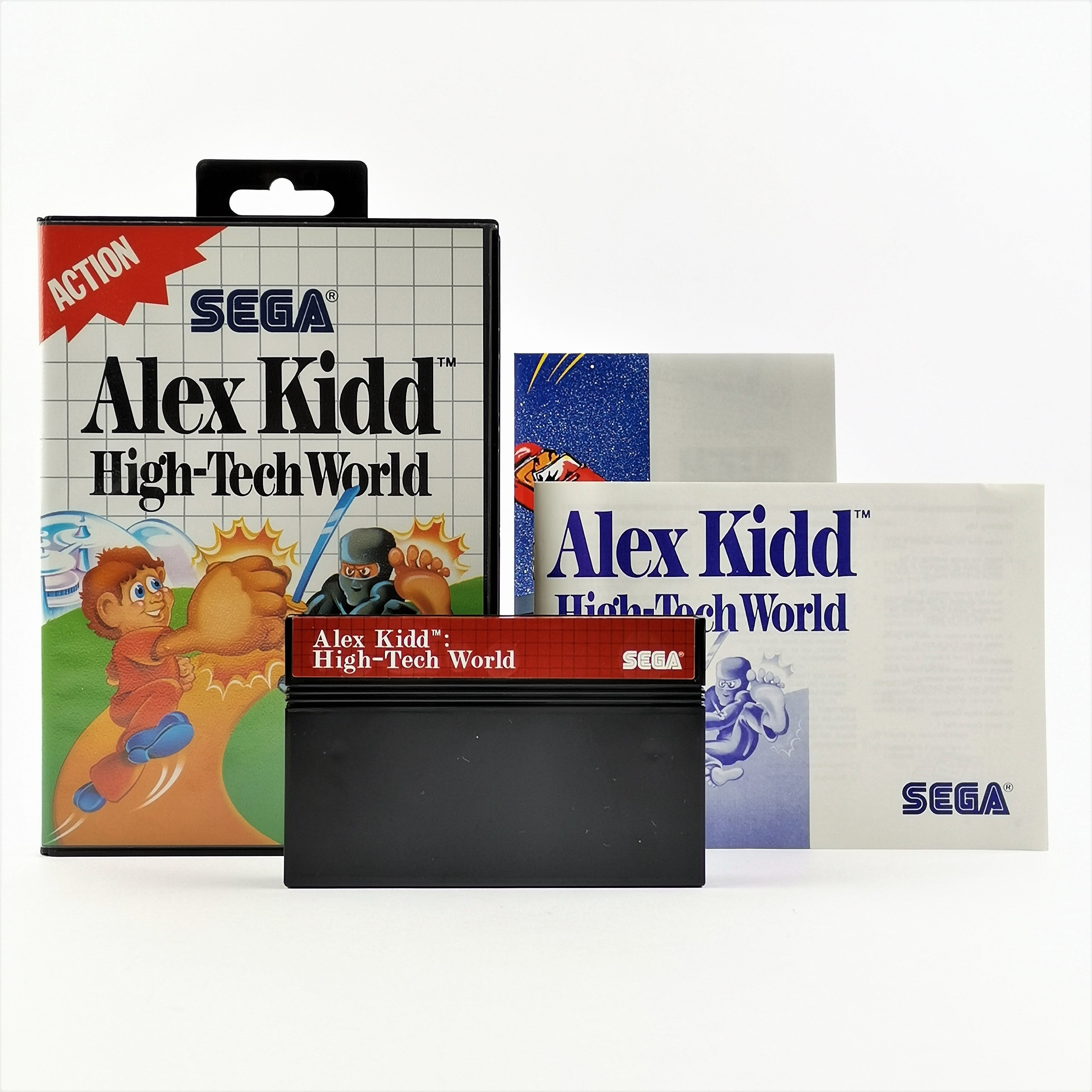 Sega Master System Spiel – Alex Kidd High-Tech World OVP PAL