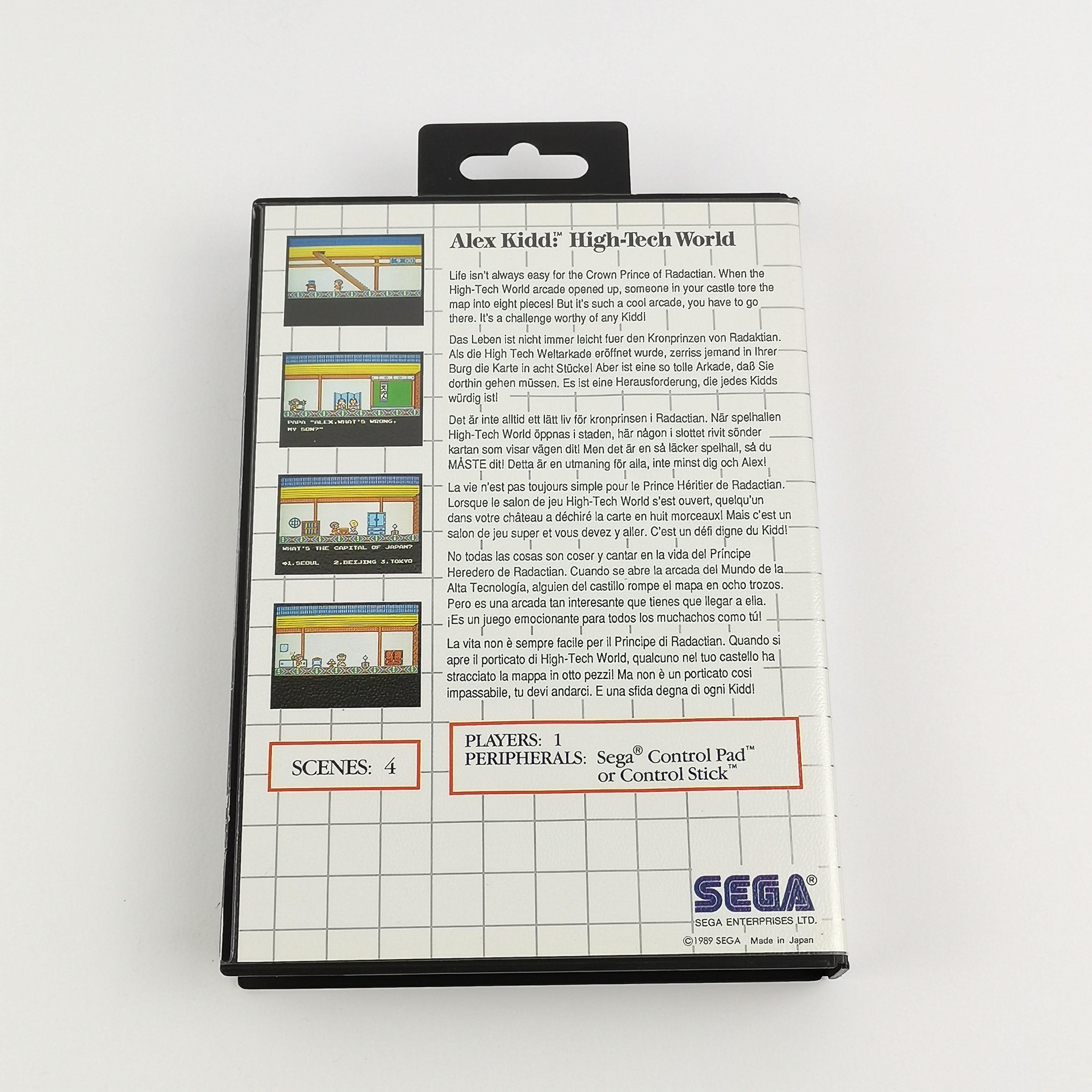 Sega Master System Spiel – Alex Kidd High-Tech World OVP PAL