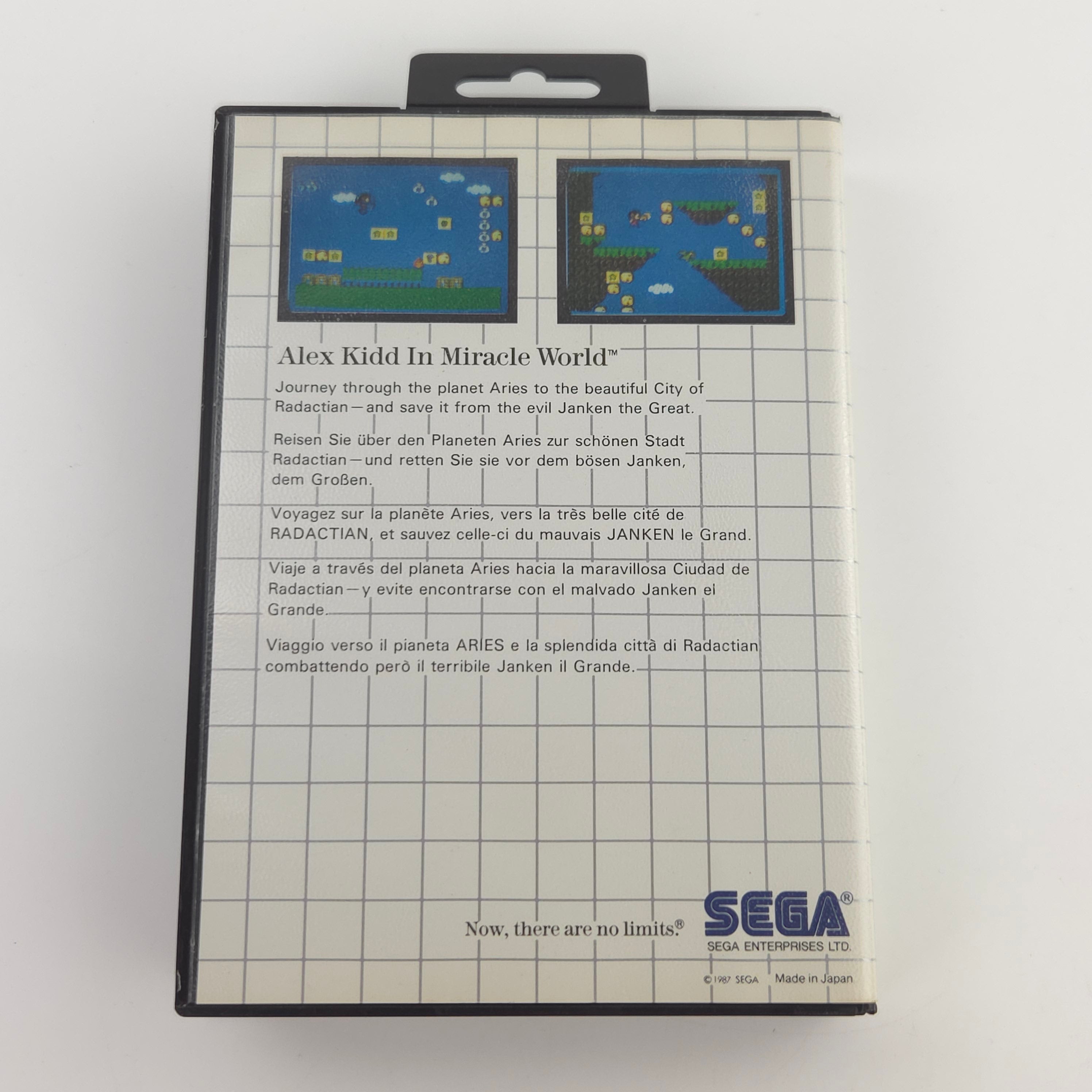 Sega Master System Spiel Alex Kidd Miracle World MS OVP