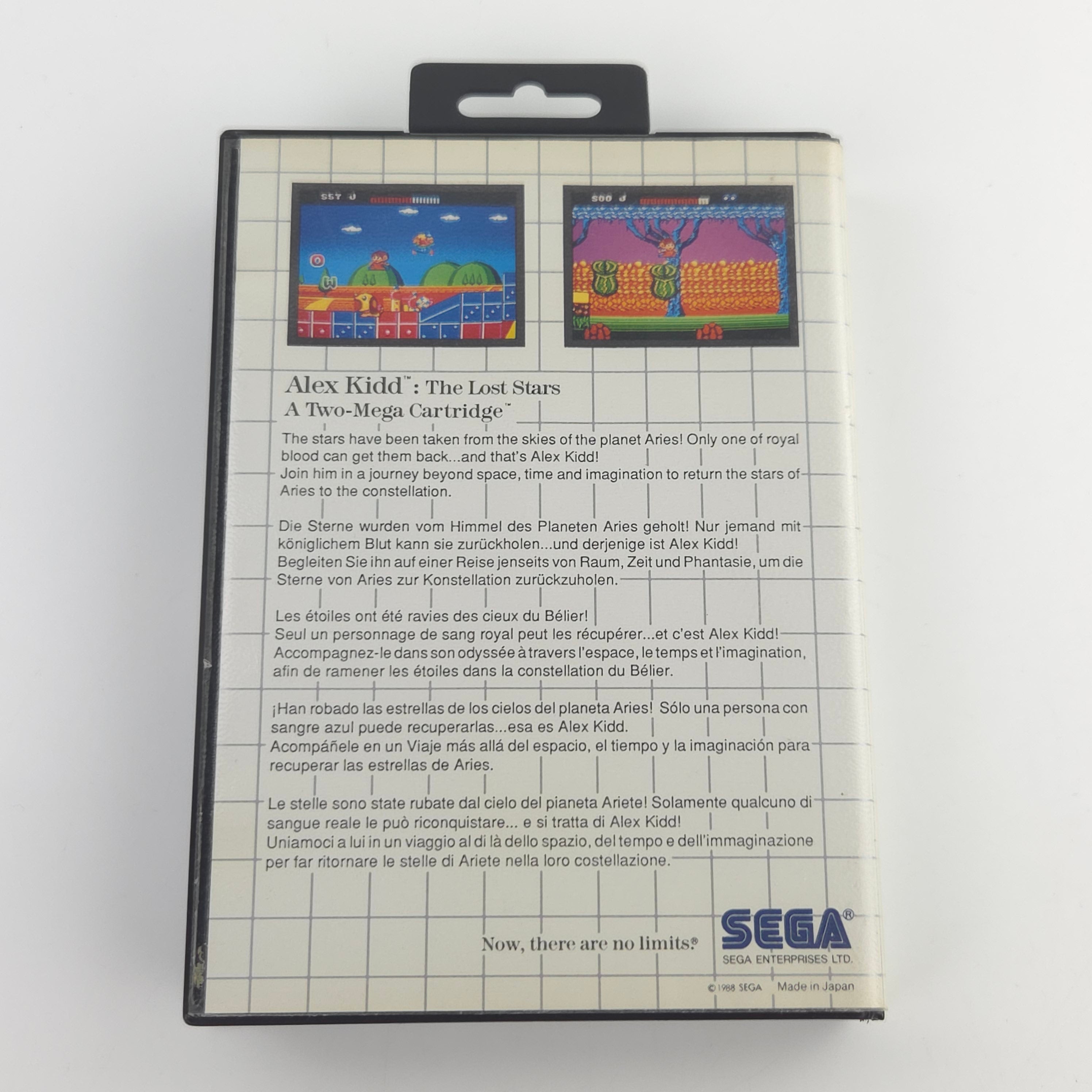 Master System Spiel Alex Kidd Lost Stars OVP PAL