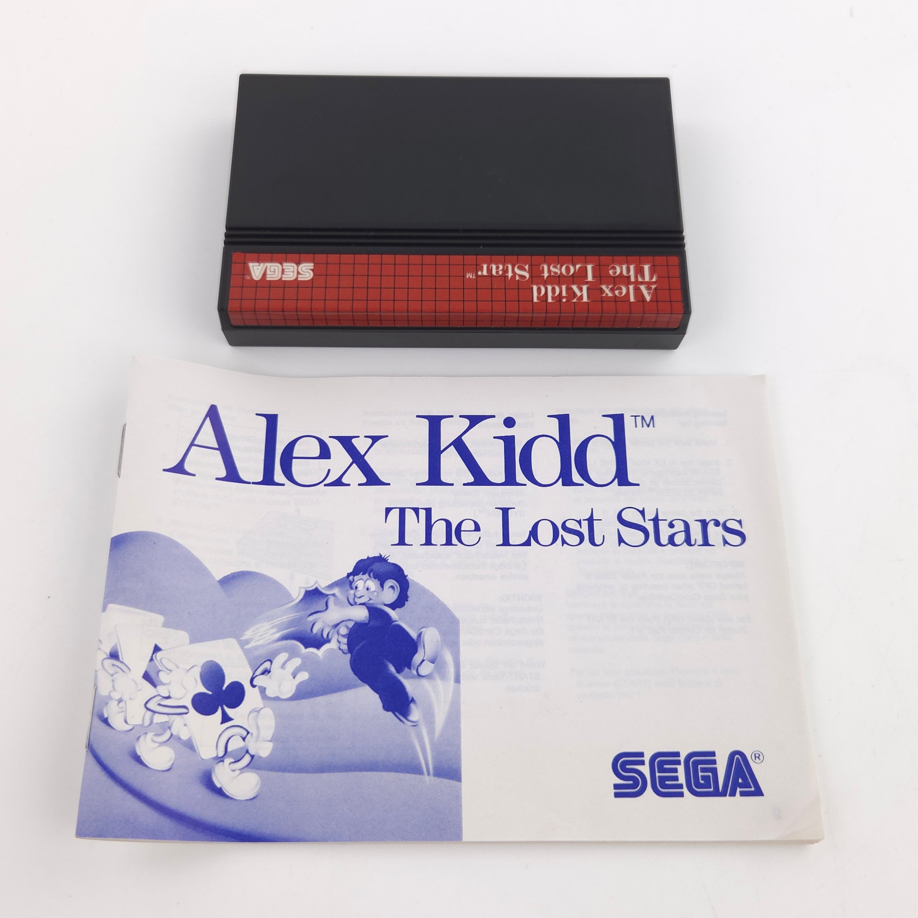 Sega Master System Spiel Alex Kidd Lost Stars OVP PAL 1988