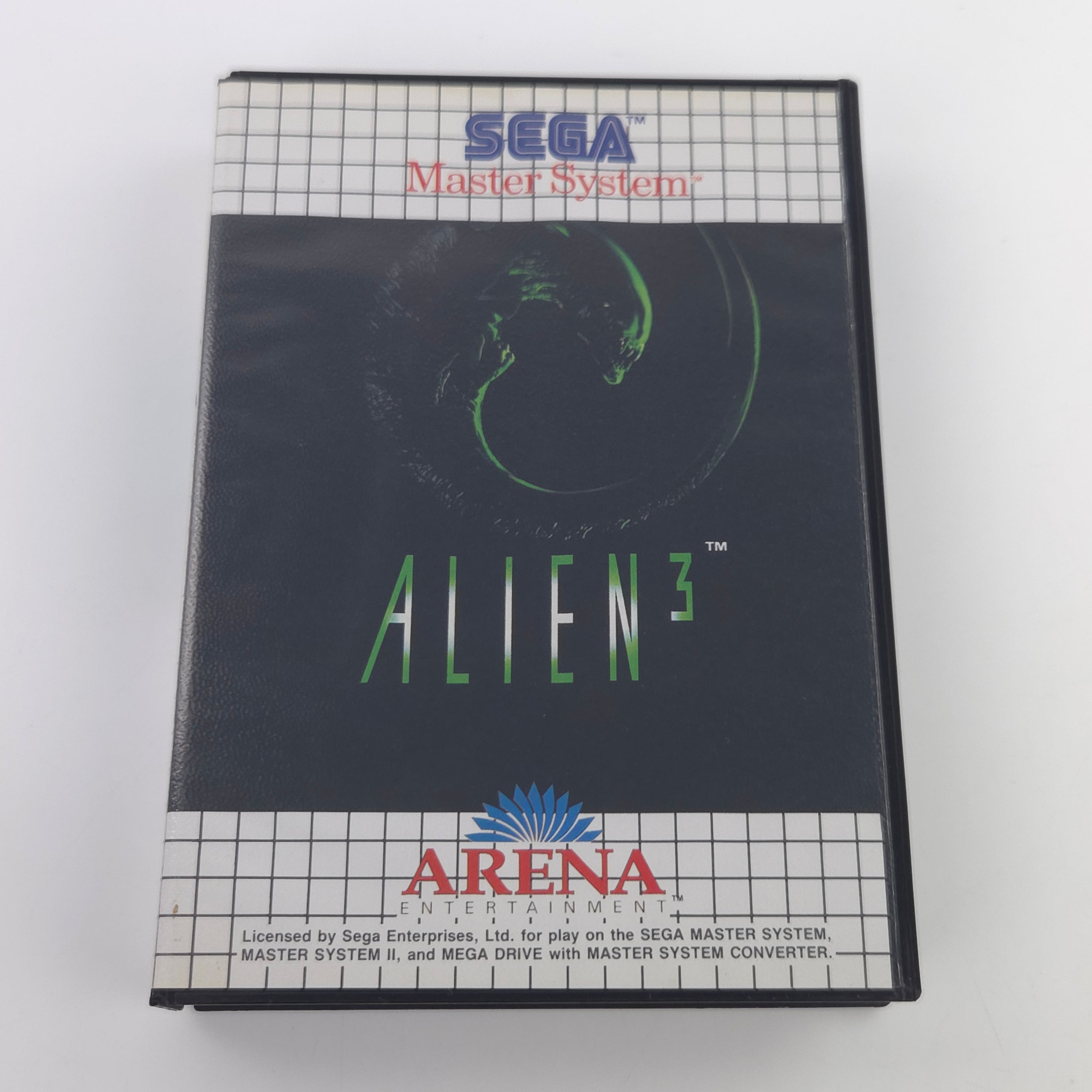 Sega Master System Spiel Alien 3 Modul Anleitung OVP PAL