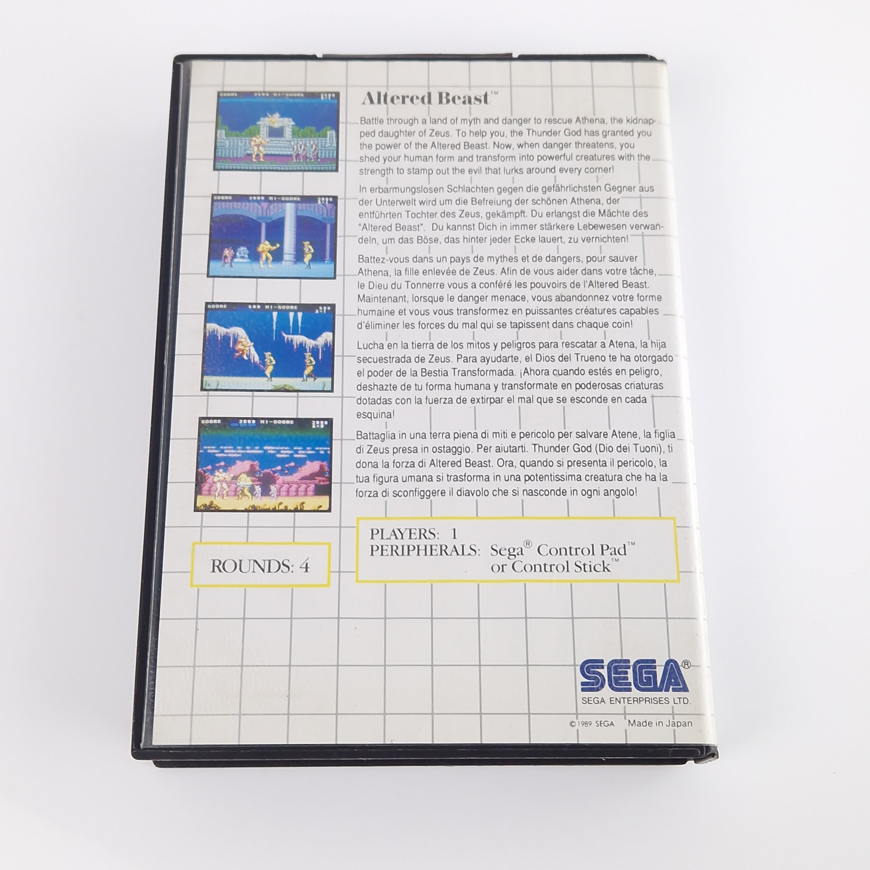 Sega Master System Spiel – Altered Beast OVP PAL