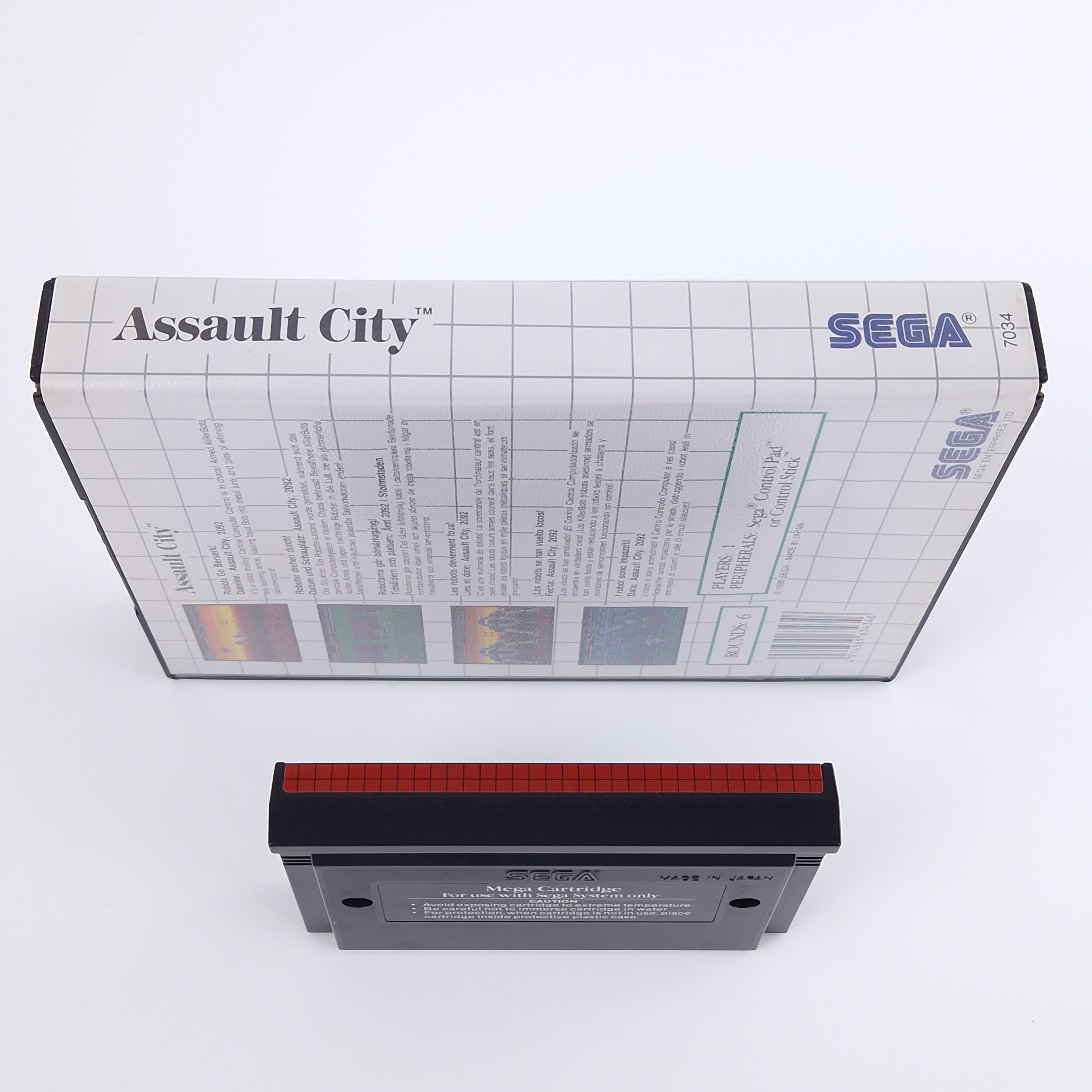 Sega Master System Spiel – Assault City OVP PAL MS