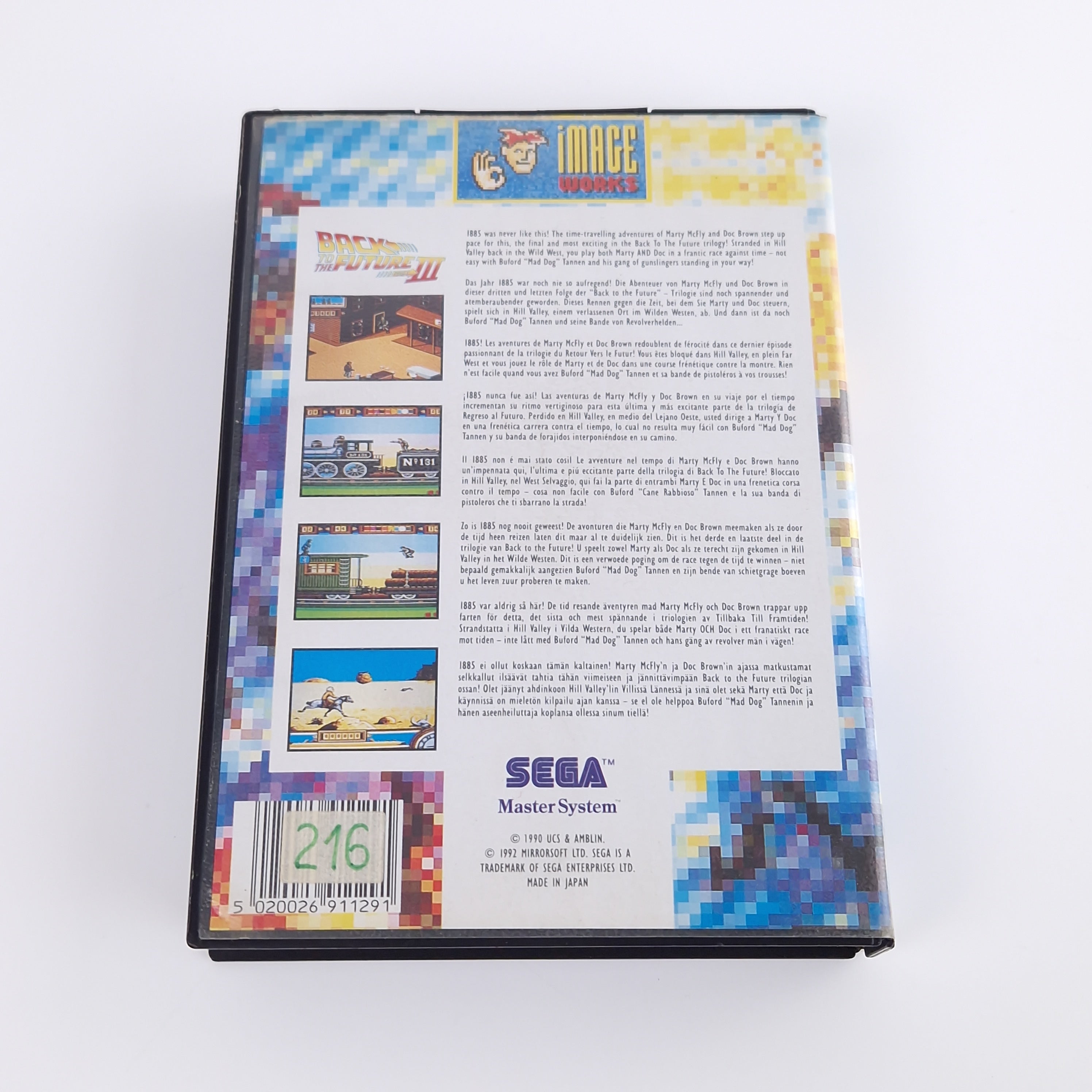 Sega Master System Spiel – Back to the Future III OVP PAL