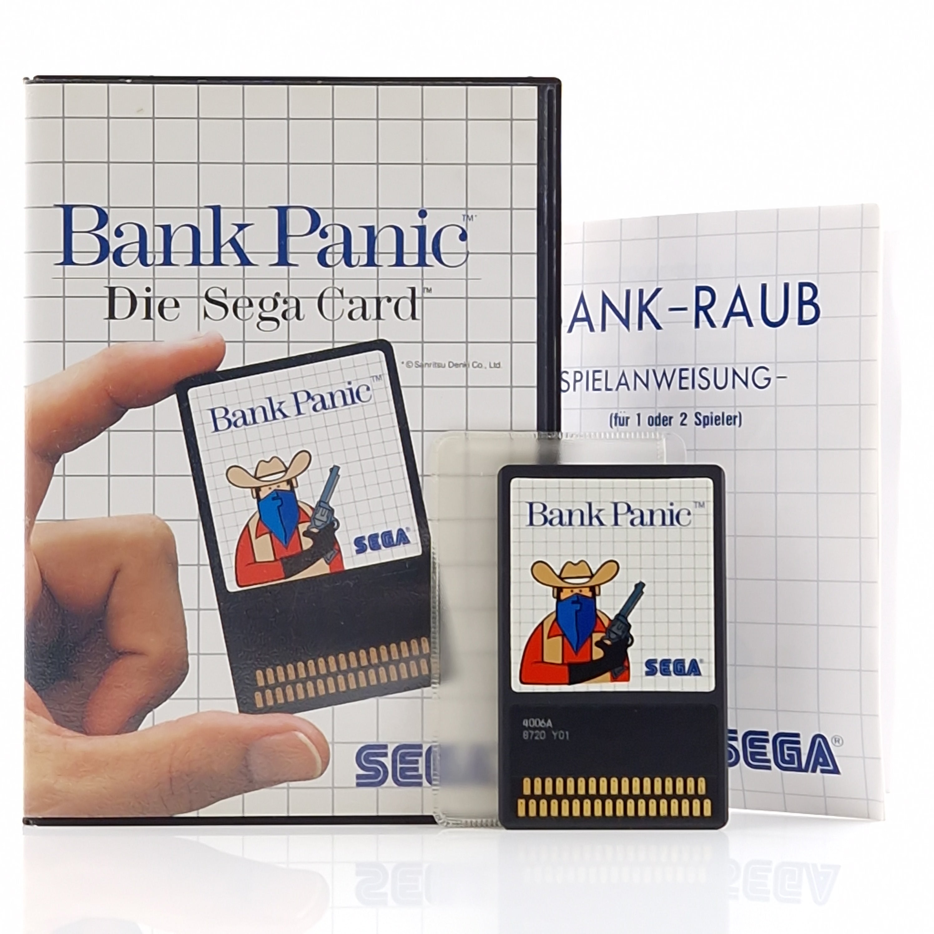 Sega Master System Spiel – Bank Panic Die Sega Card OVP