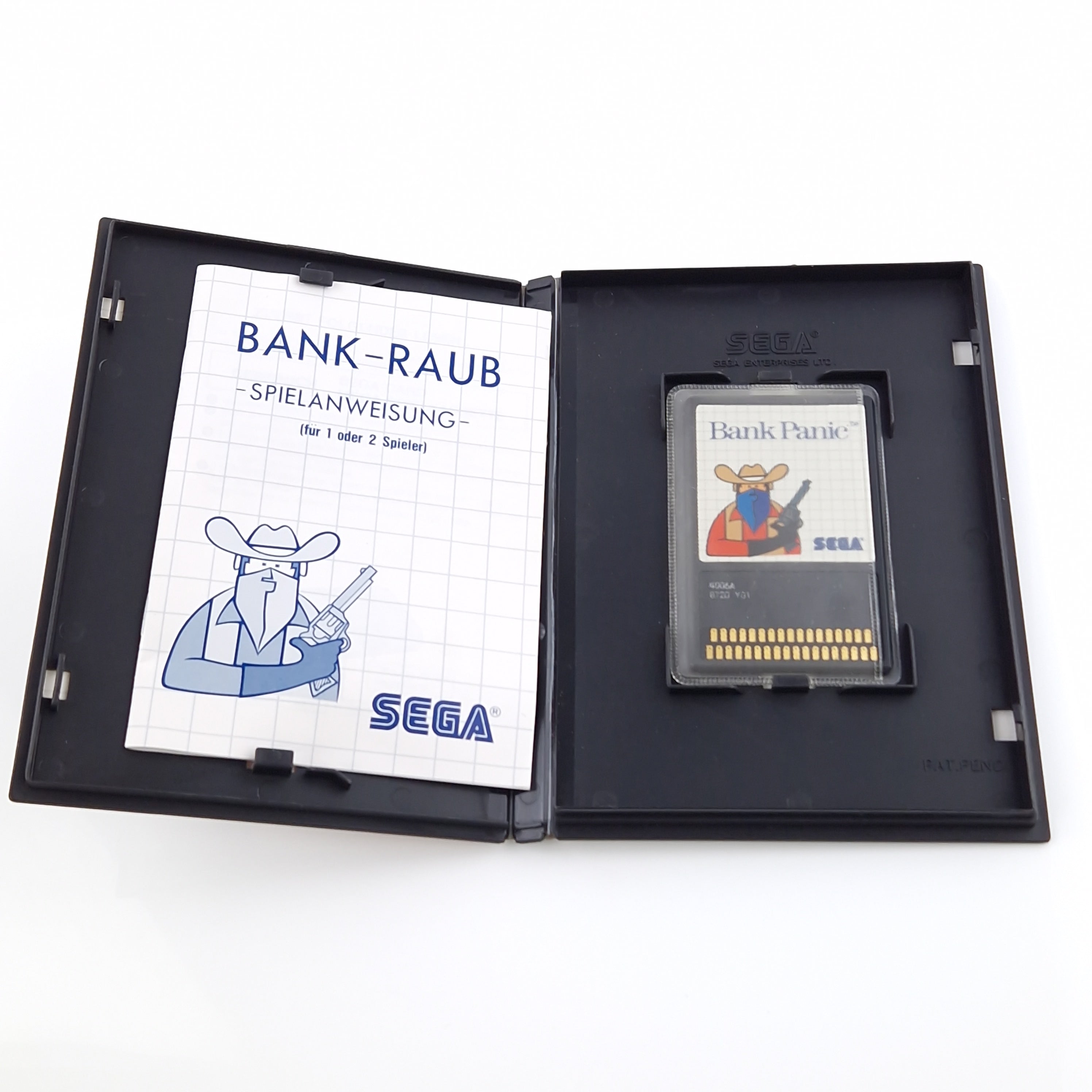 Sega Master System Spiel – Bank Panic Die Sega Card OVP