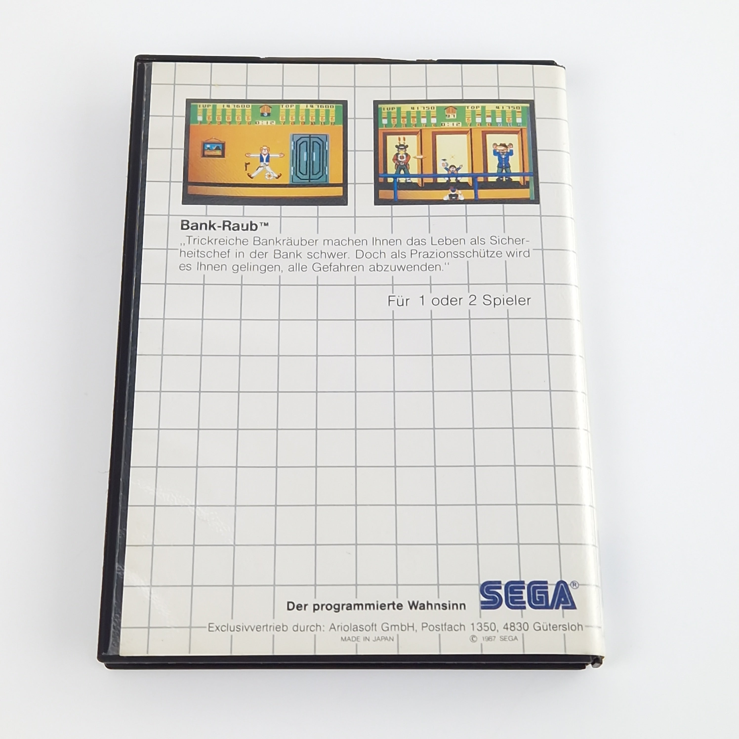 Sega Master System Spiel – Bank Panic Die Sega Card PAL OVP