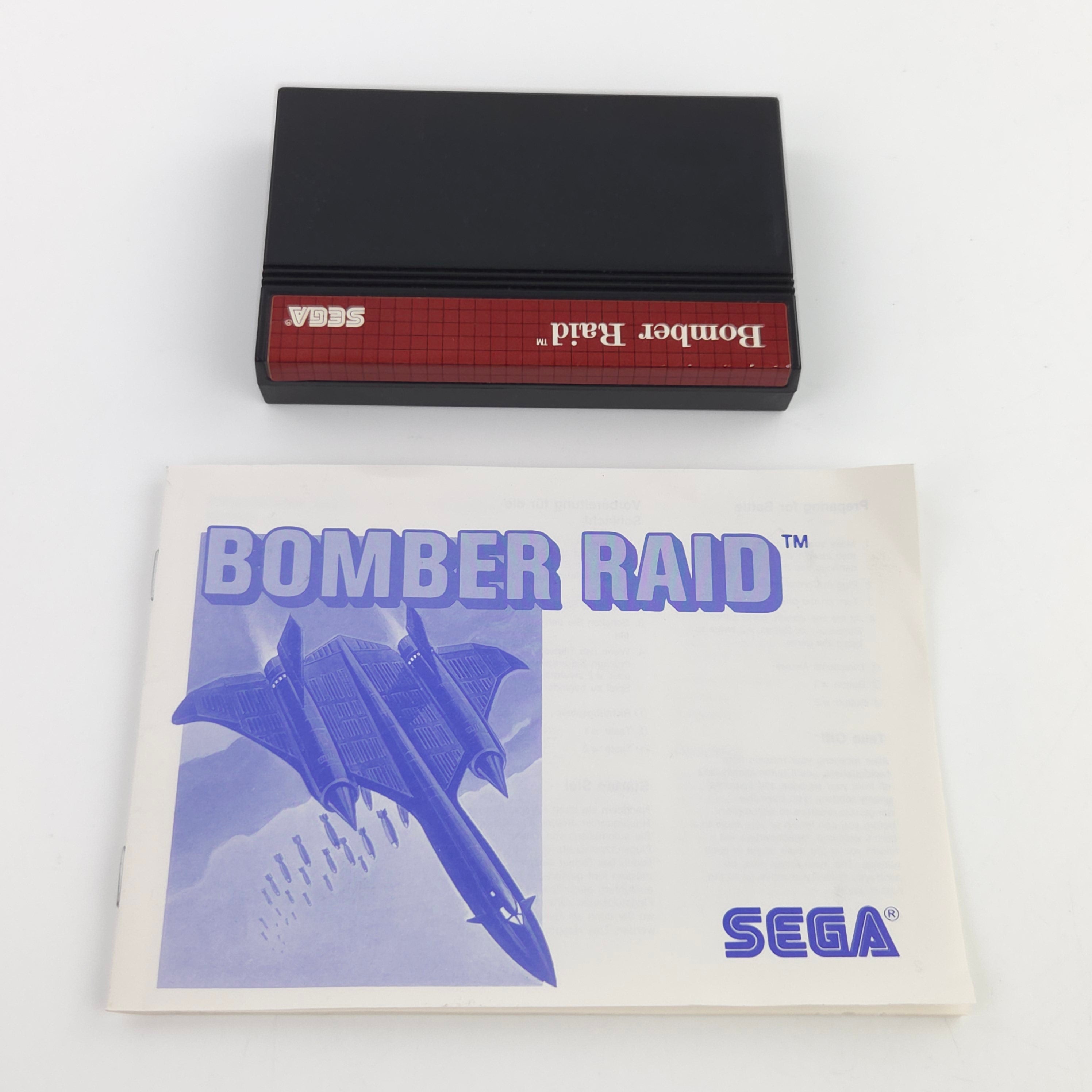 Sega Master System Spiel Bomber Raid MS OVP PAL 1988