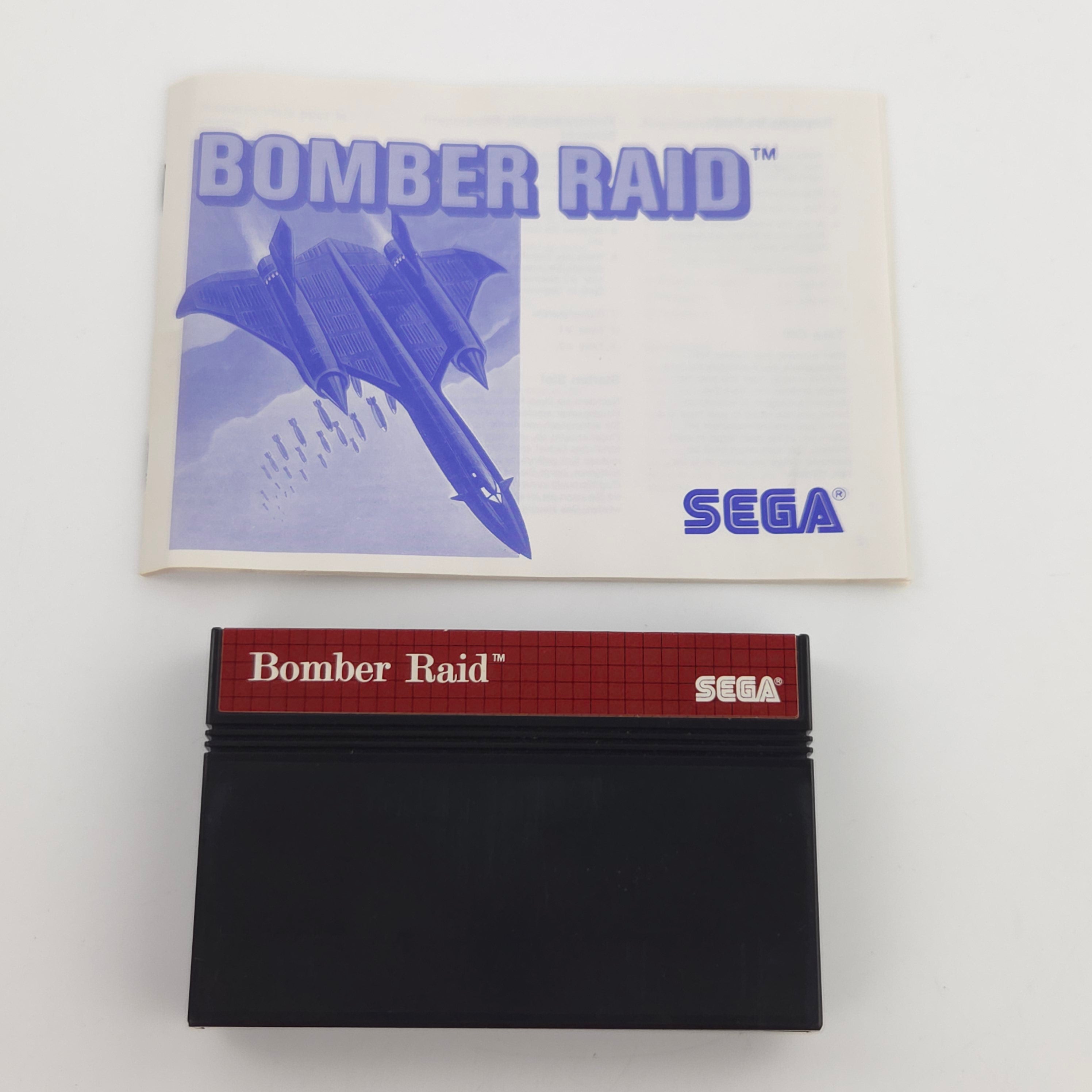 Sega Master System Spiel Bomber Raid MS Modul OVP PAL