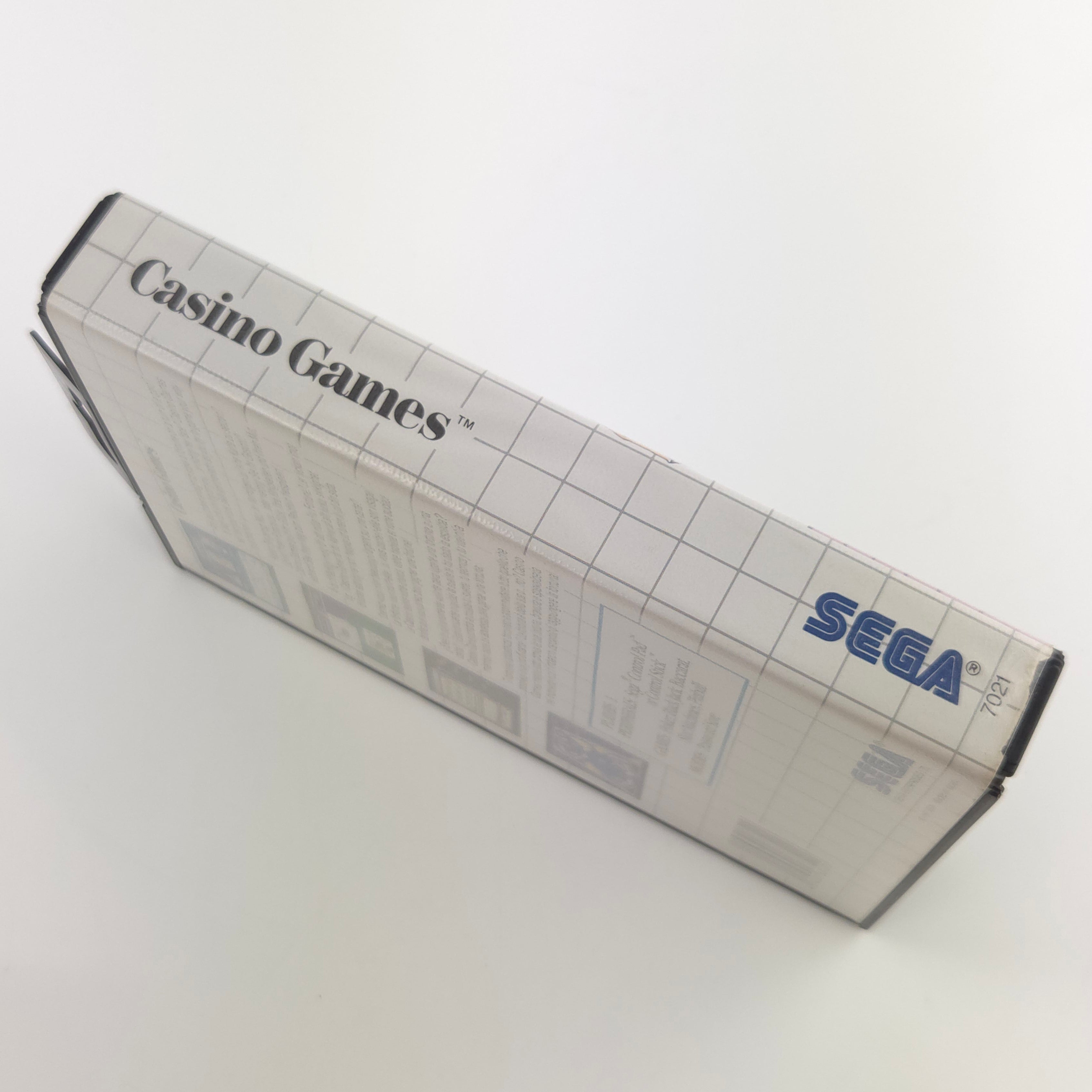 Sega Master System Spiel – Casino Games OVP PAL Modul