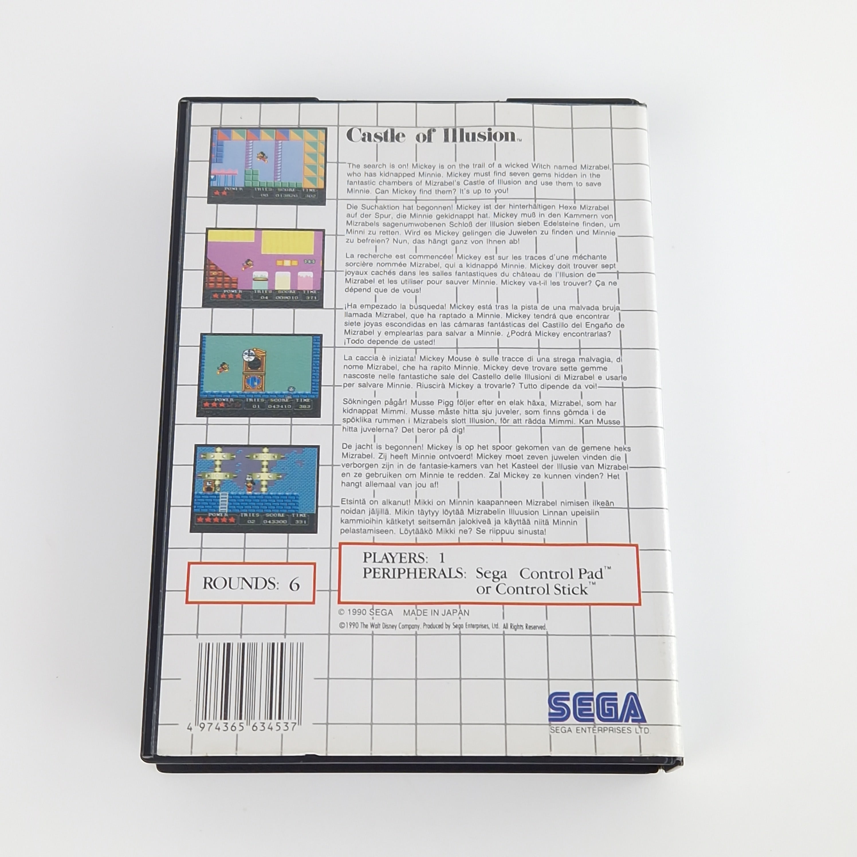 Sega Master System Spiel – Castle of Illusion (PAL OVP)