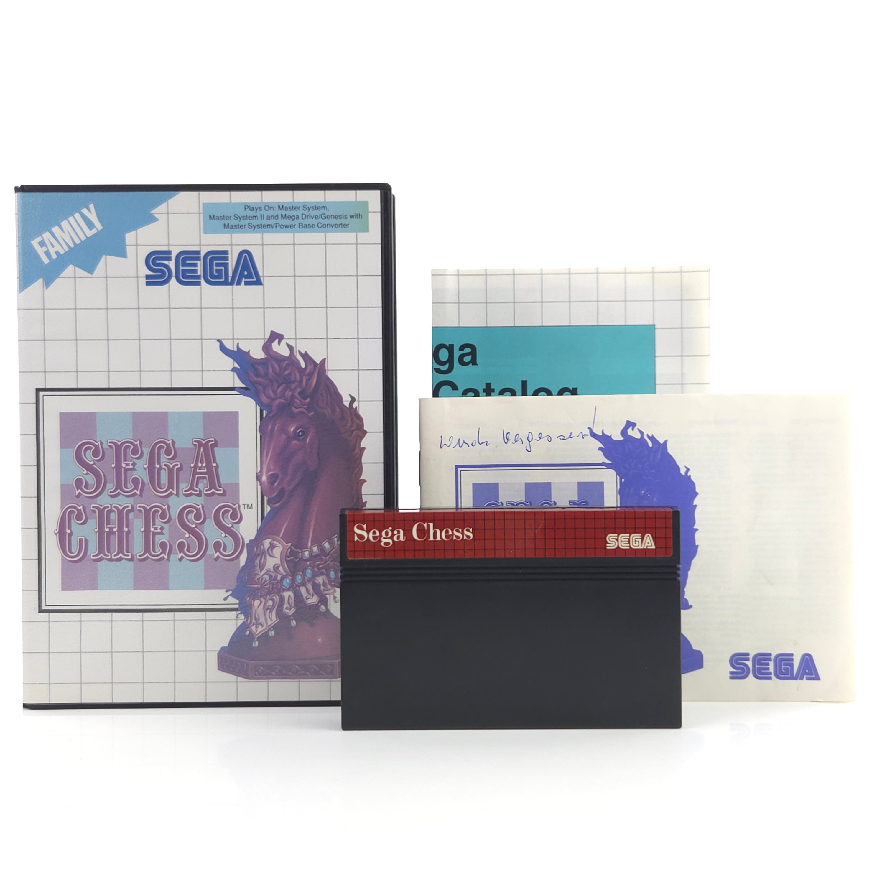 Sega Master System Spiel Sega Chess Modul Anleitung OVP PAL