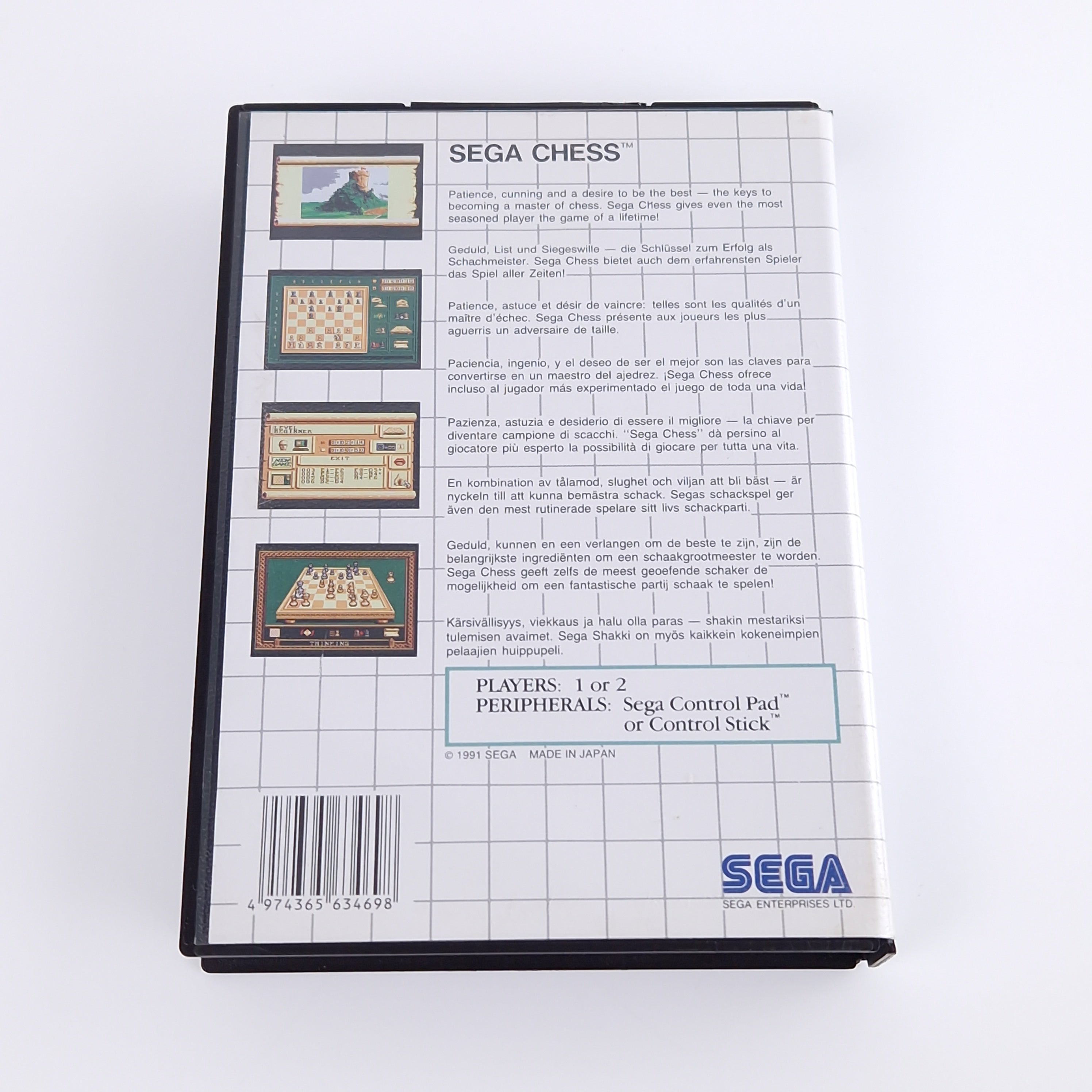 Sega Master System Spiel – Sega Chess (PAL OVP)