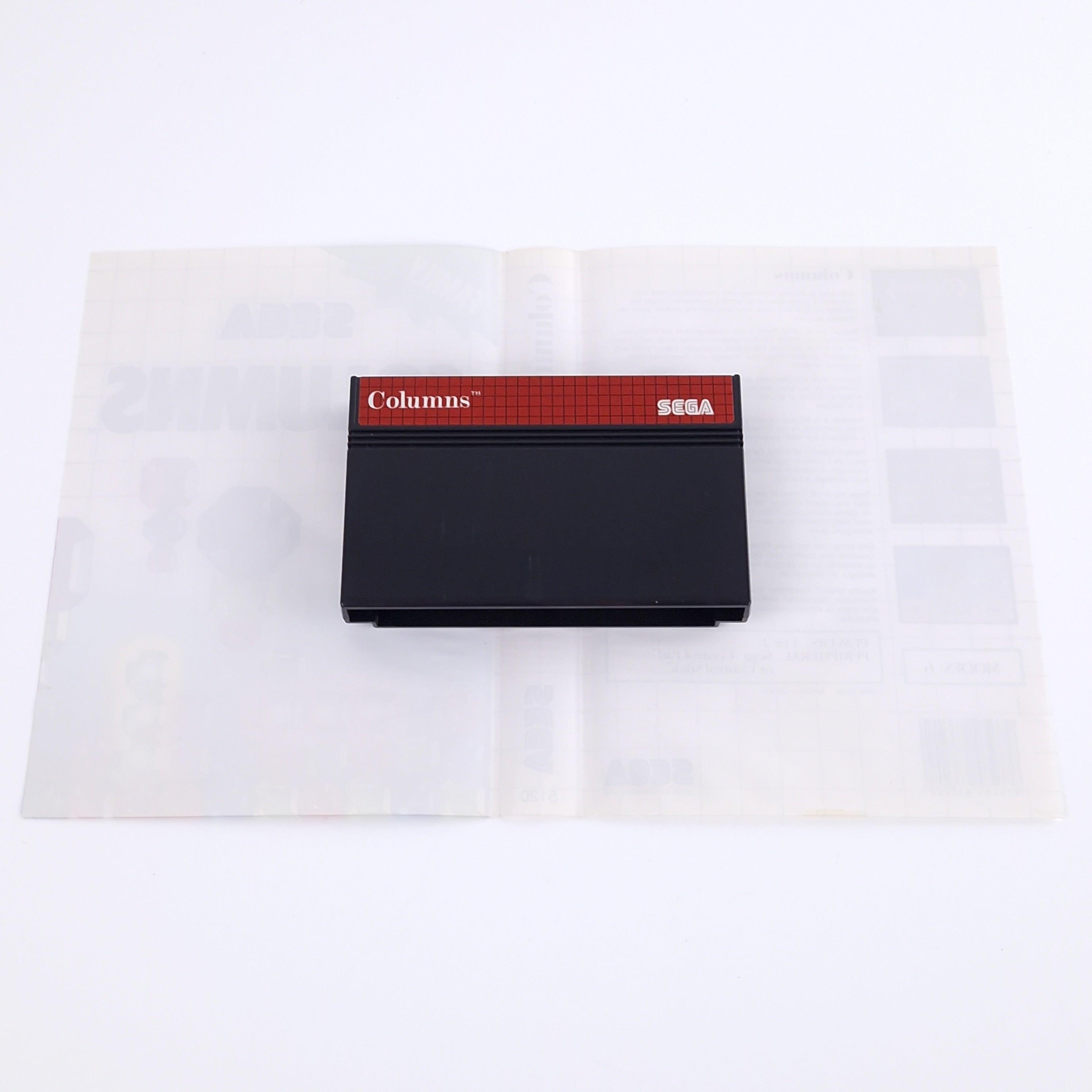Sega Master System Spiel – Columns Modul OVP PAL Anleitung