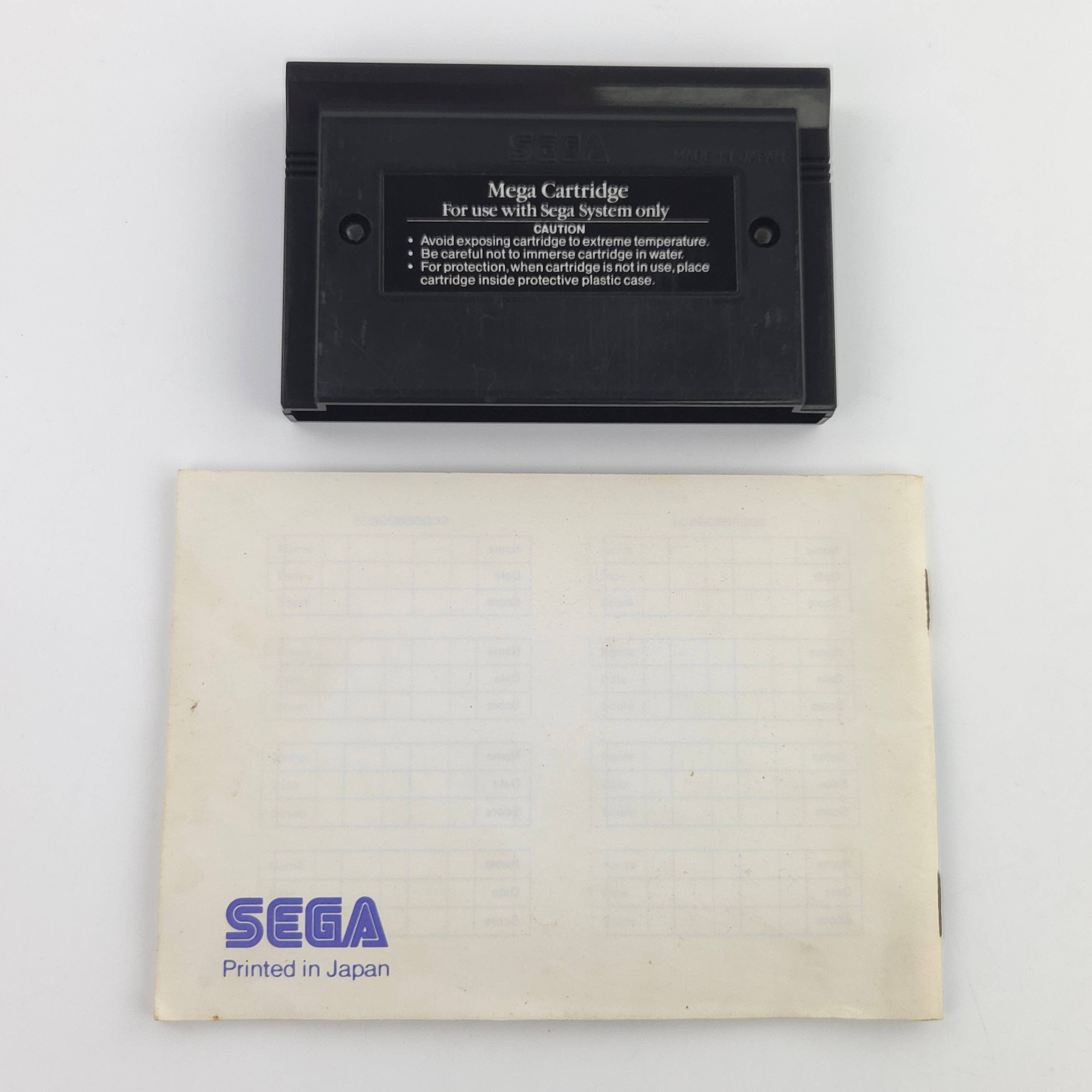 Master System Spiel Danan Jungle Fighter OVP PAL