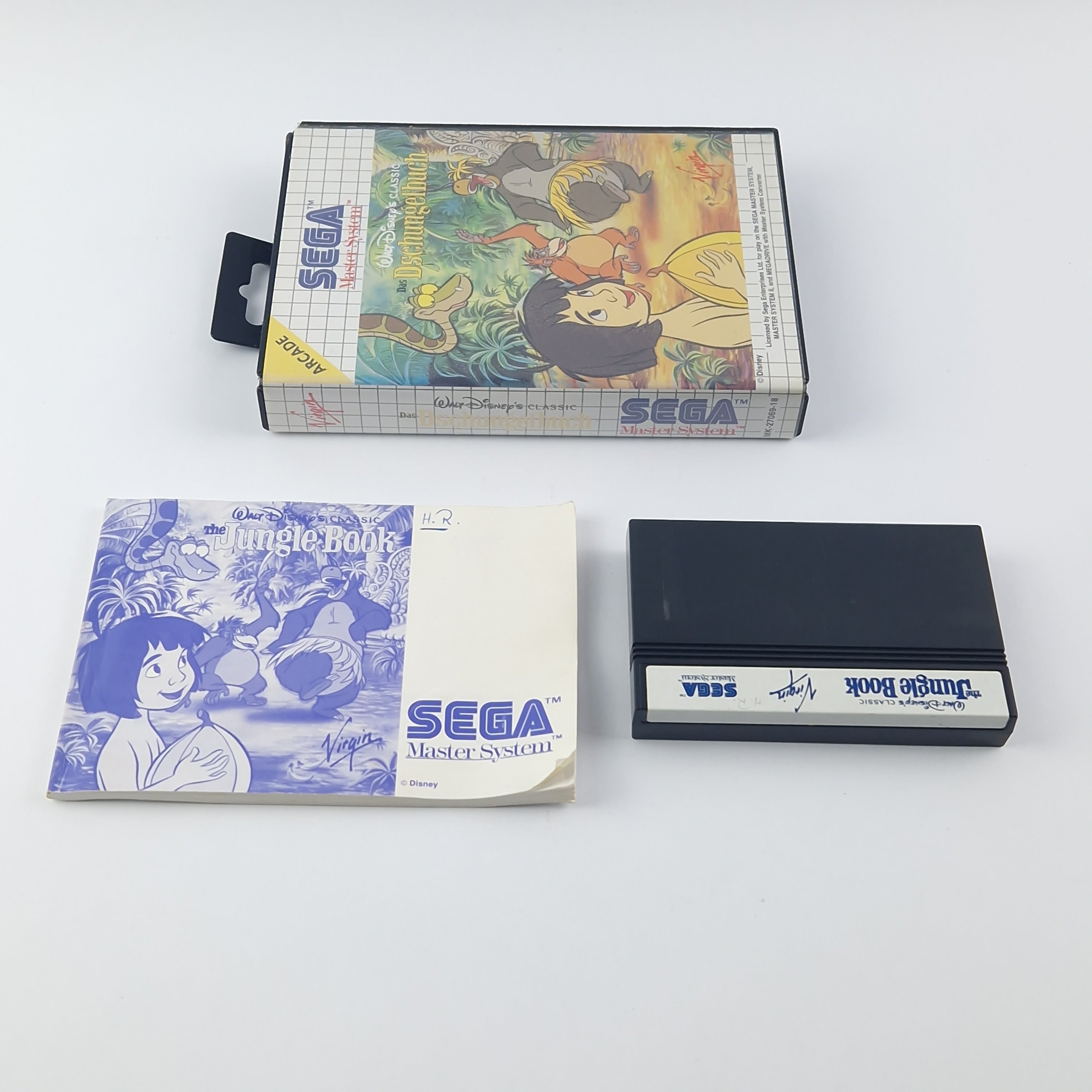 Sega Master System Spiel: Das Dschungelbuch - OVP Anleitung Cartridge - Gut