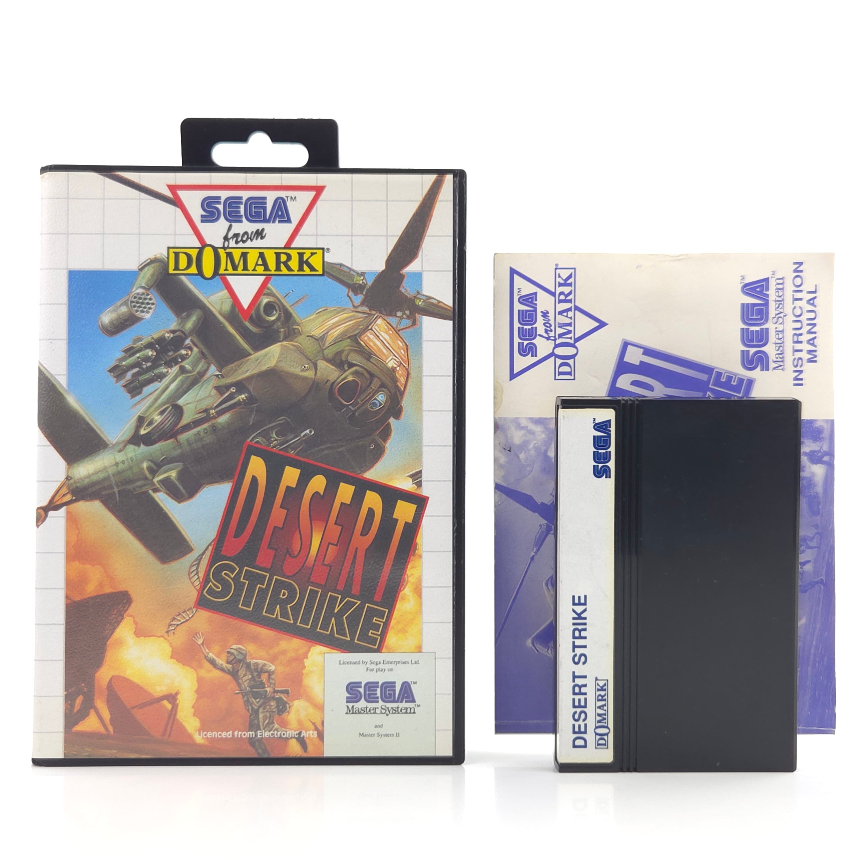 Master System Spiel Desert Strike OVP PAL EUR Domark