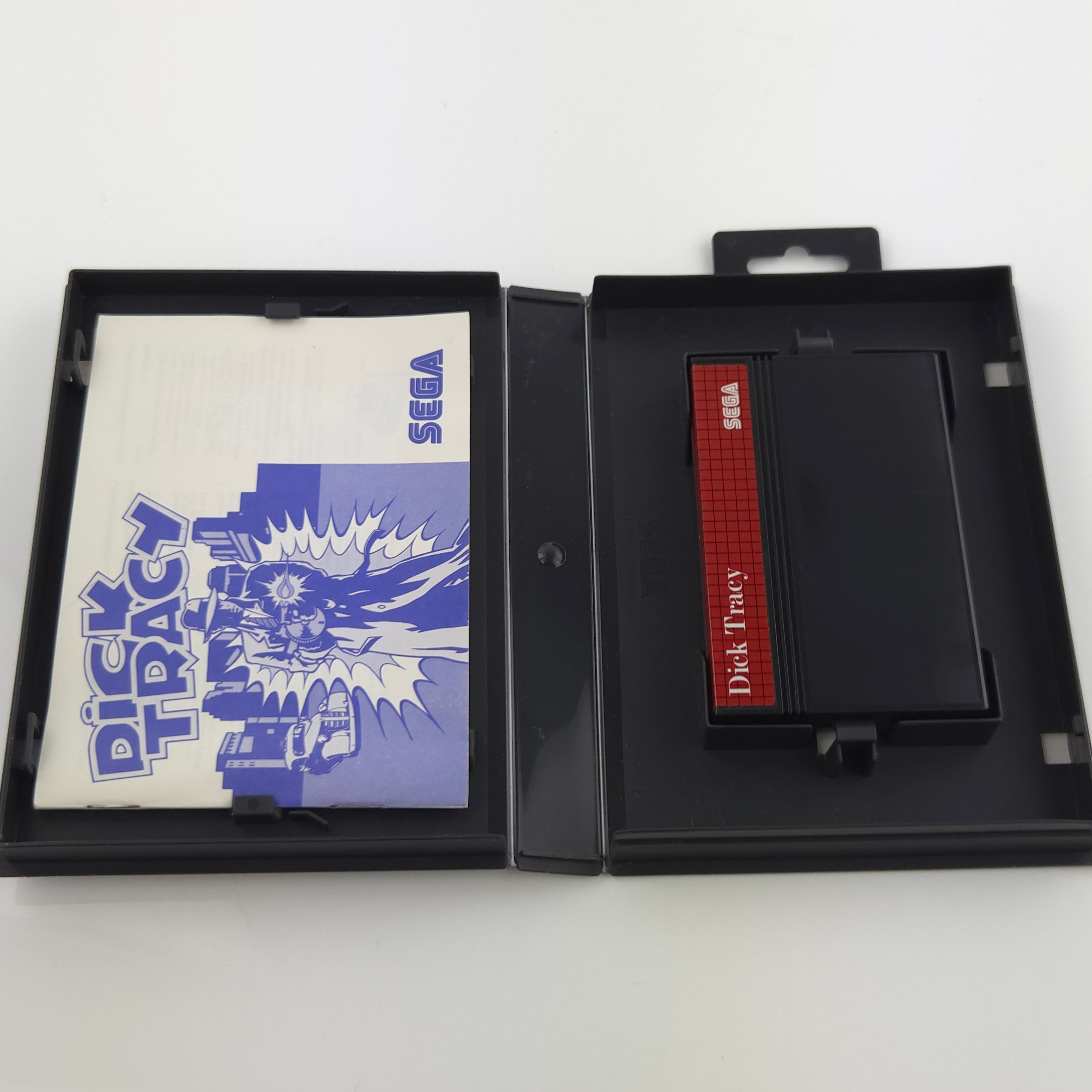 Sega Master System Spiel – Dick Tracy Modul Anleitung PAL