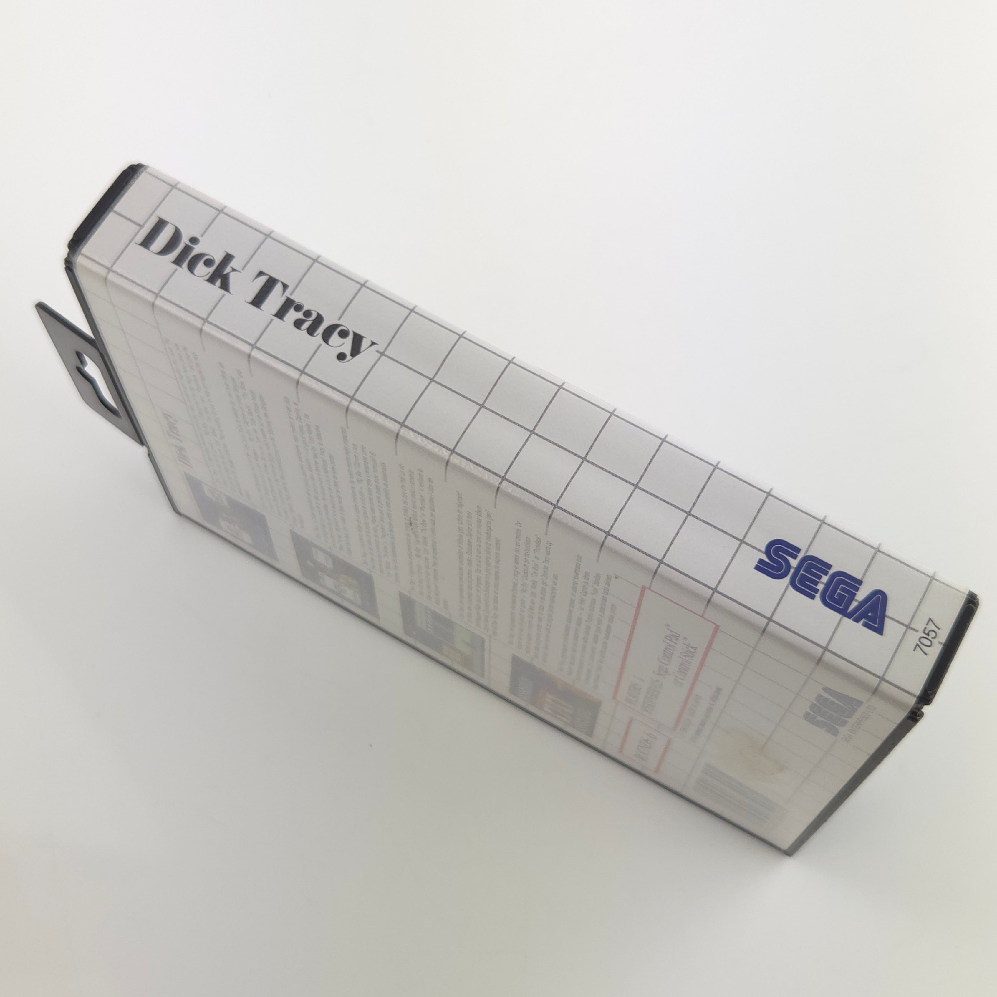Sega Master System Spiel – Dick Tracy Modul Anleitung PAL