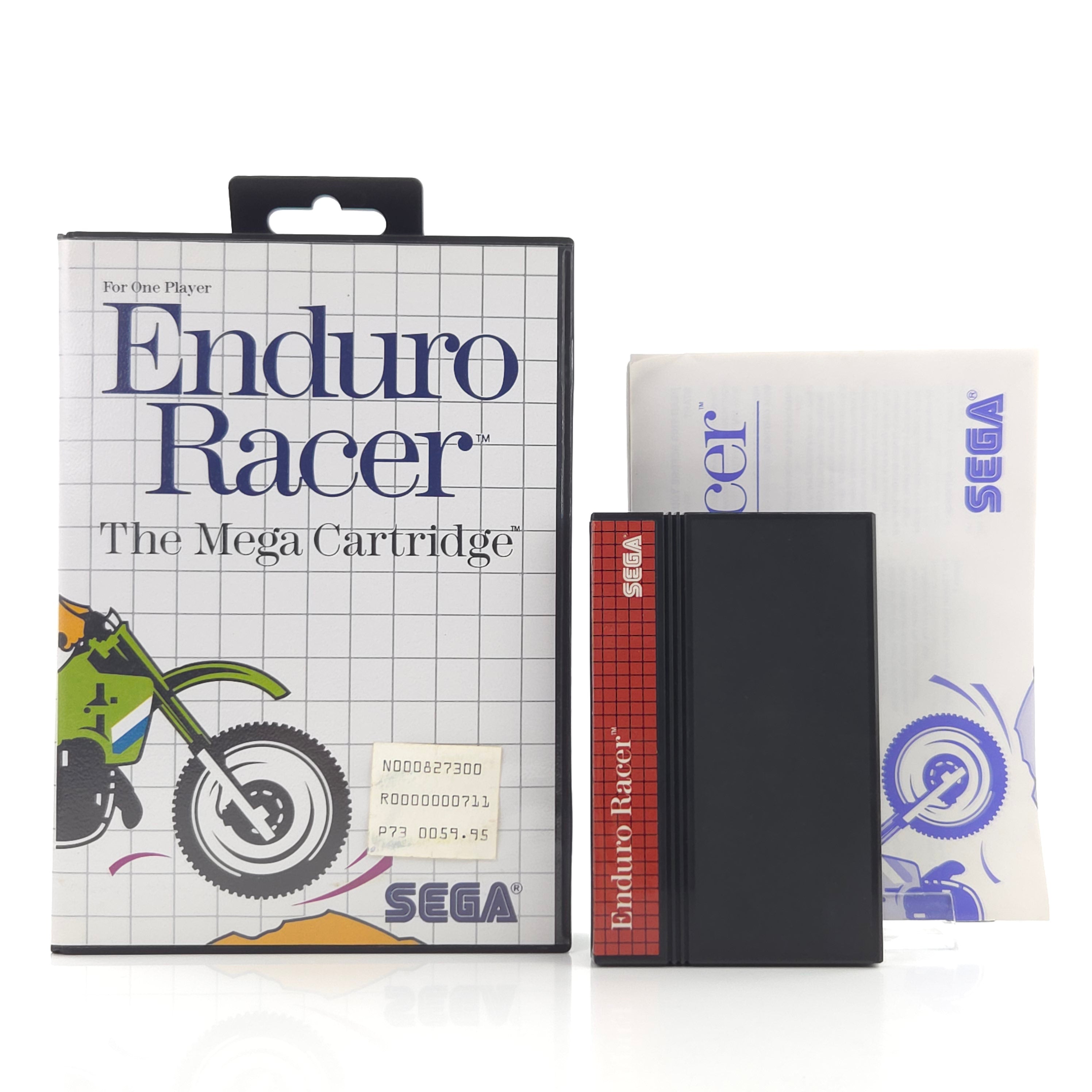 Master System Spiel Enduro Racer MS Modul OVP PAL EUR