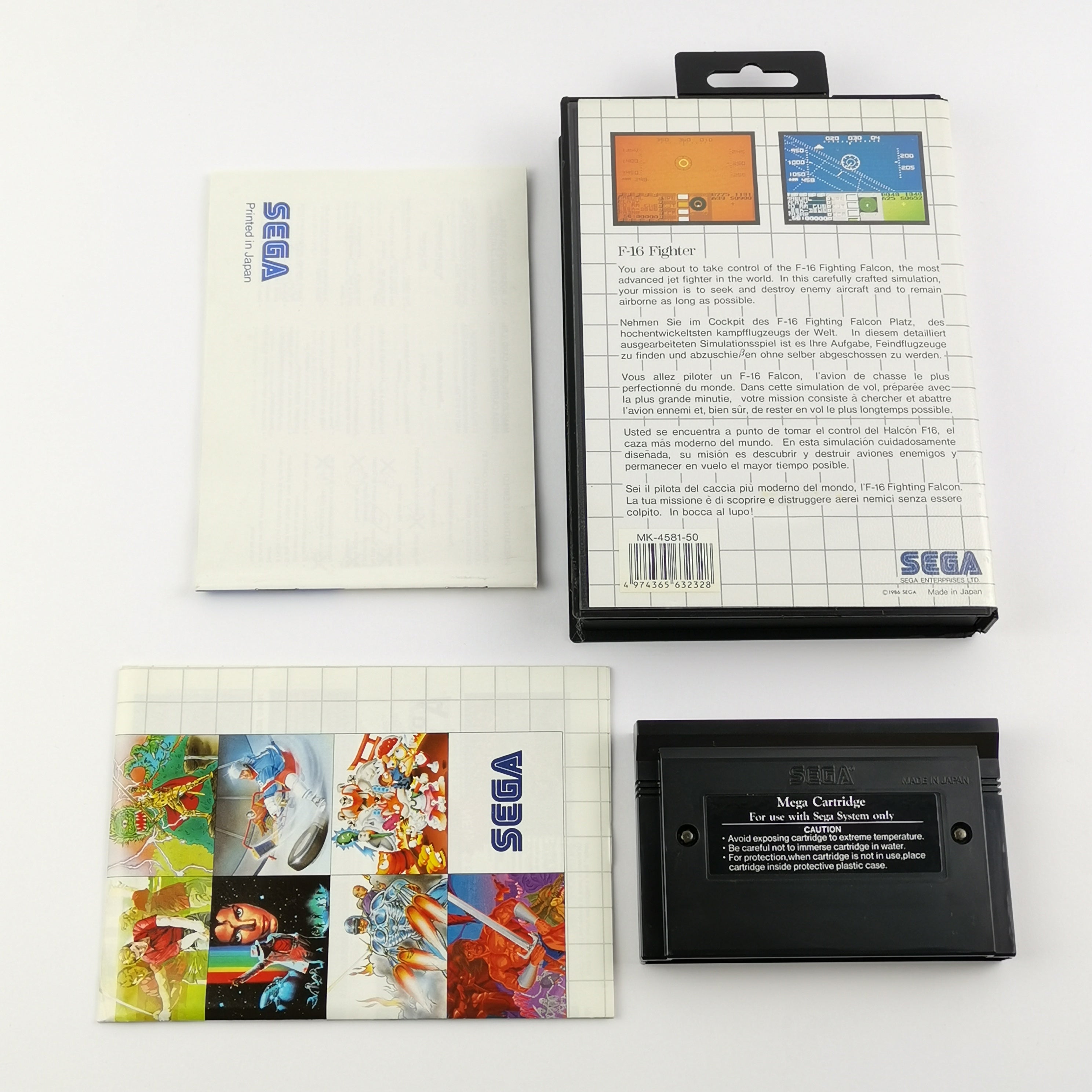 Sega Master System Spiel – F-16 Fighter OVP PAL