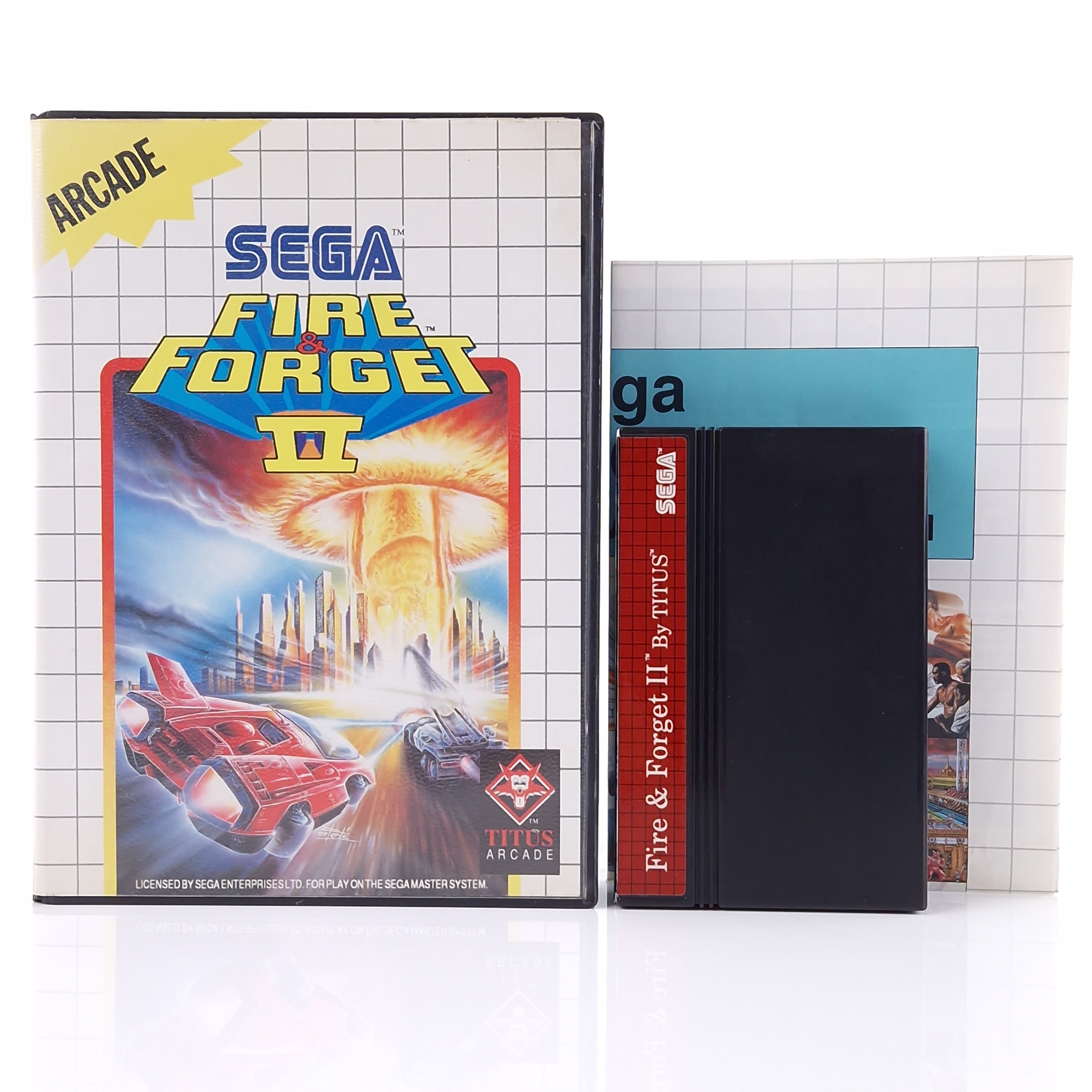 Sega Master System Spiel – Fire Forget II Modul OVP PAL