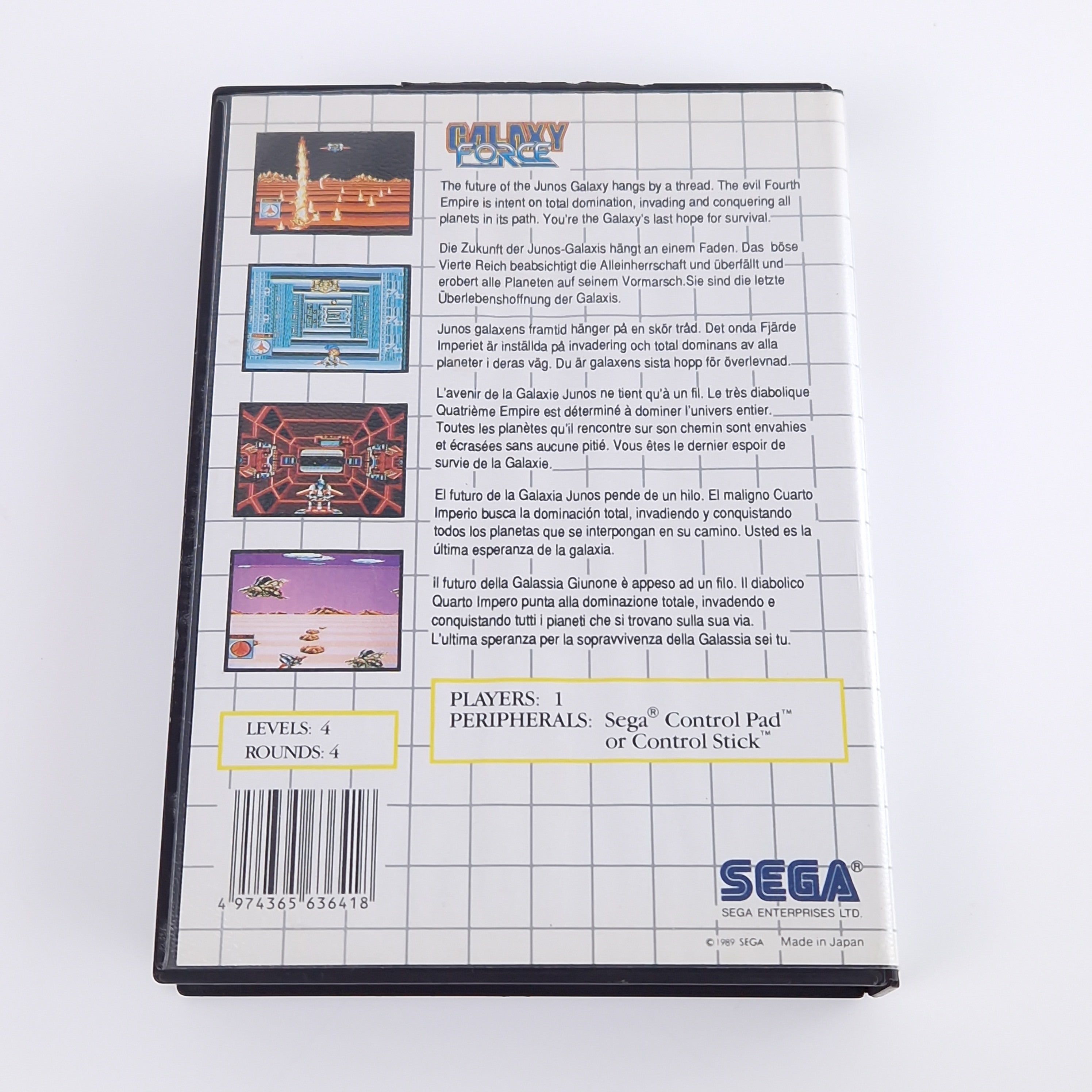Sega Master System Spiel – Galaxy Force OVP PAL