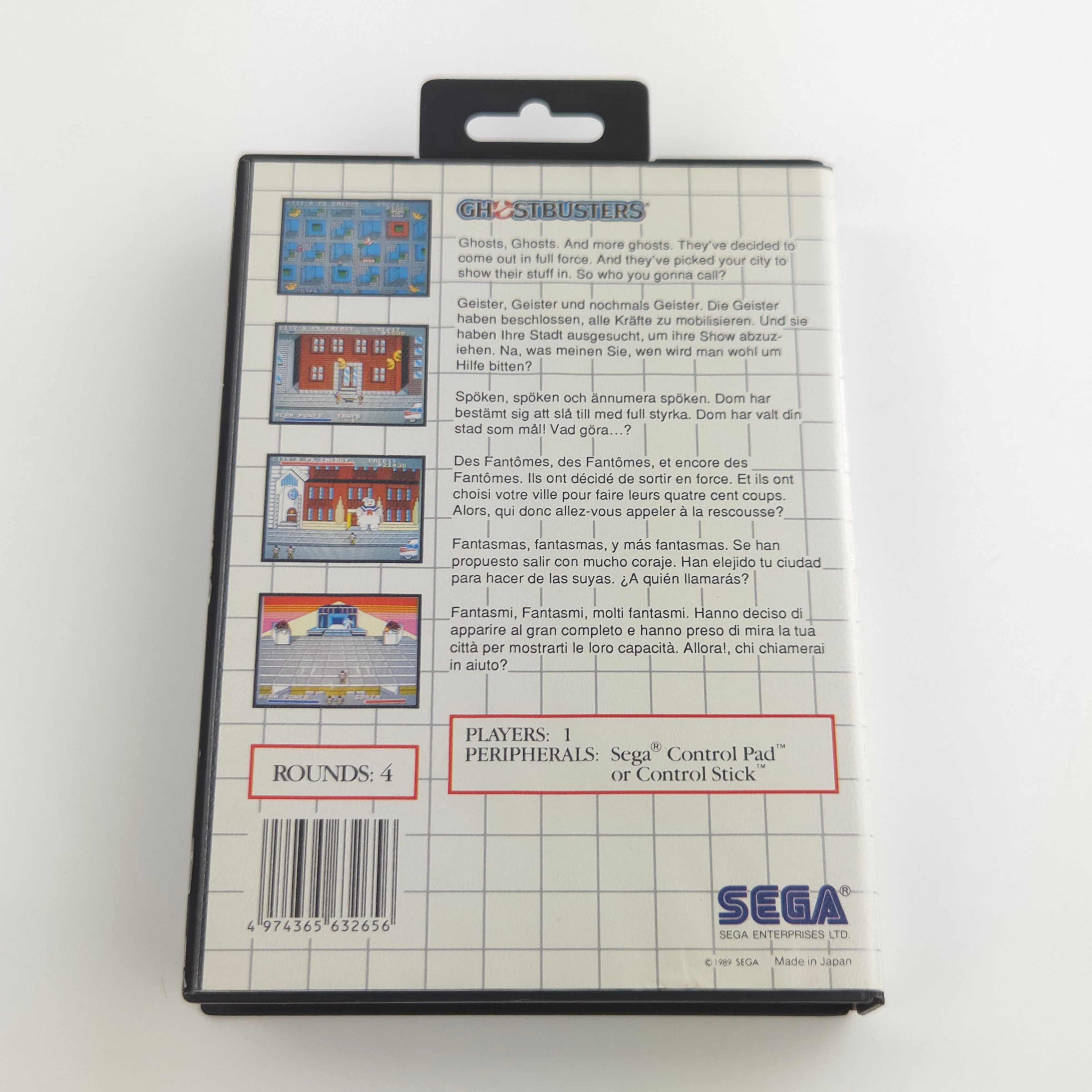 Sega Master System Spiel – Ghostbusters Modul PAL OVP