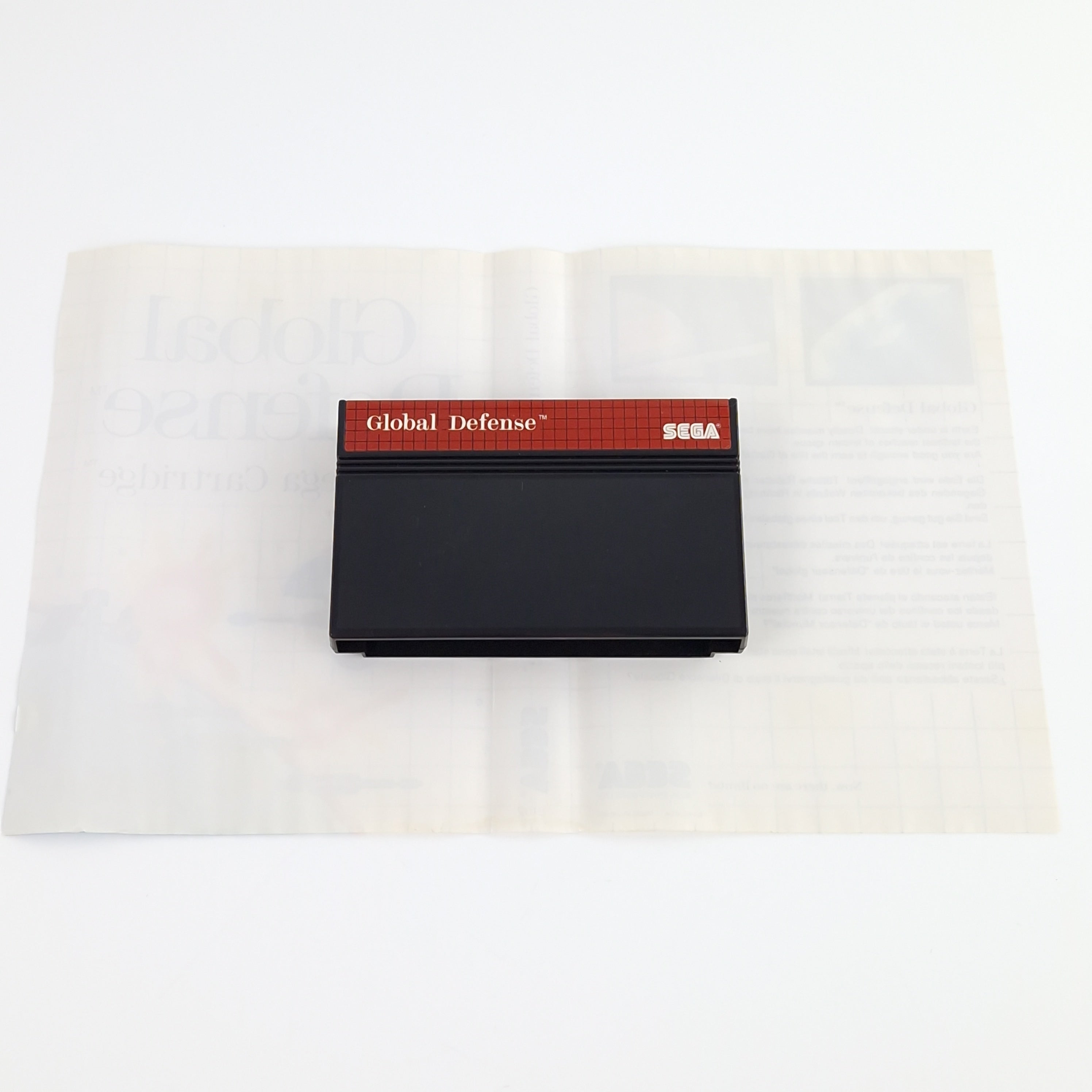 Sega Master System Spiel – Global Defense OVP PAL