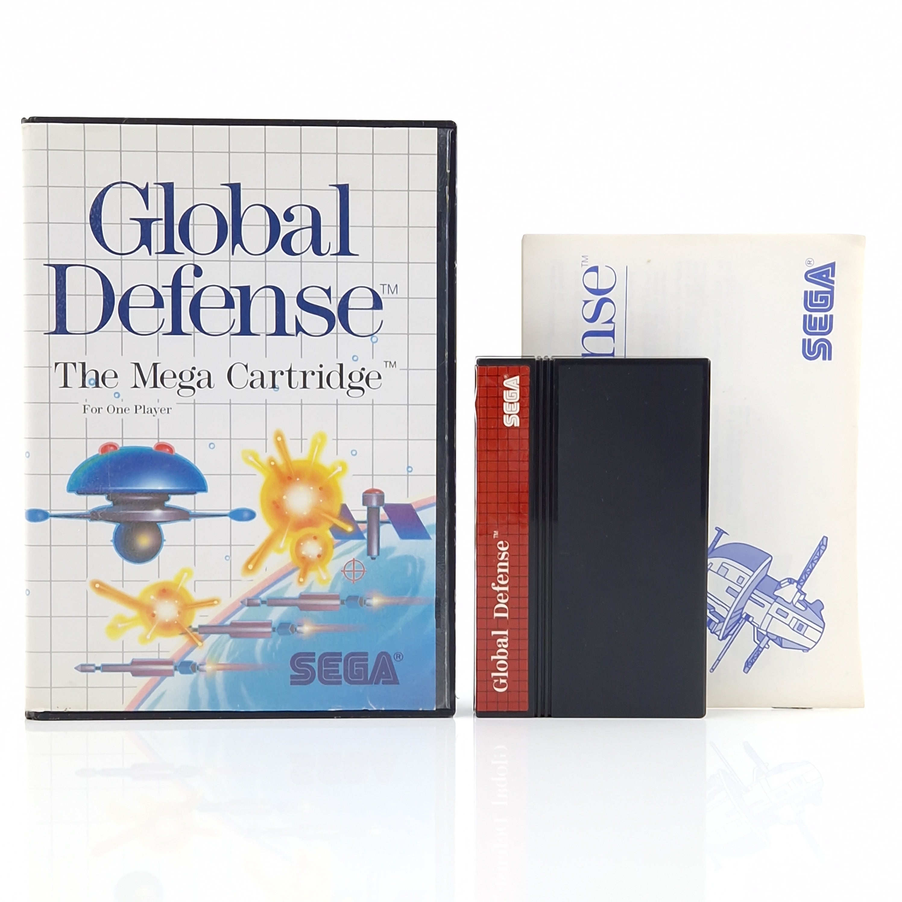 Sega Master System Spiel – Global Defense OVP PAL