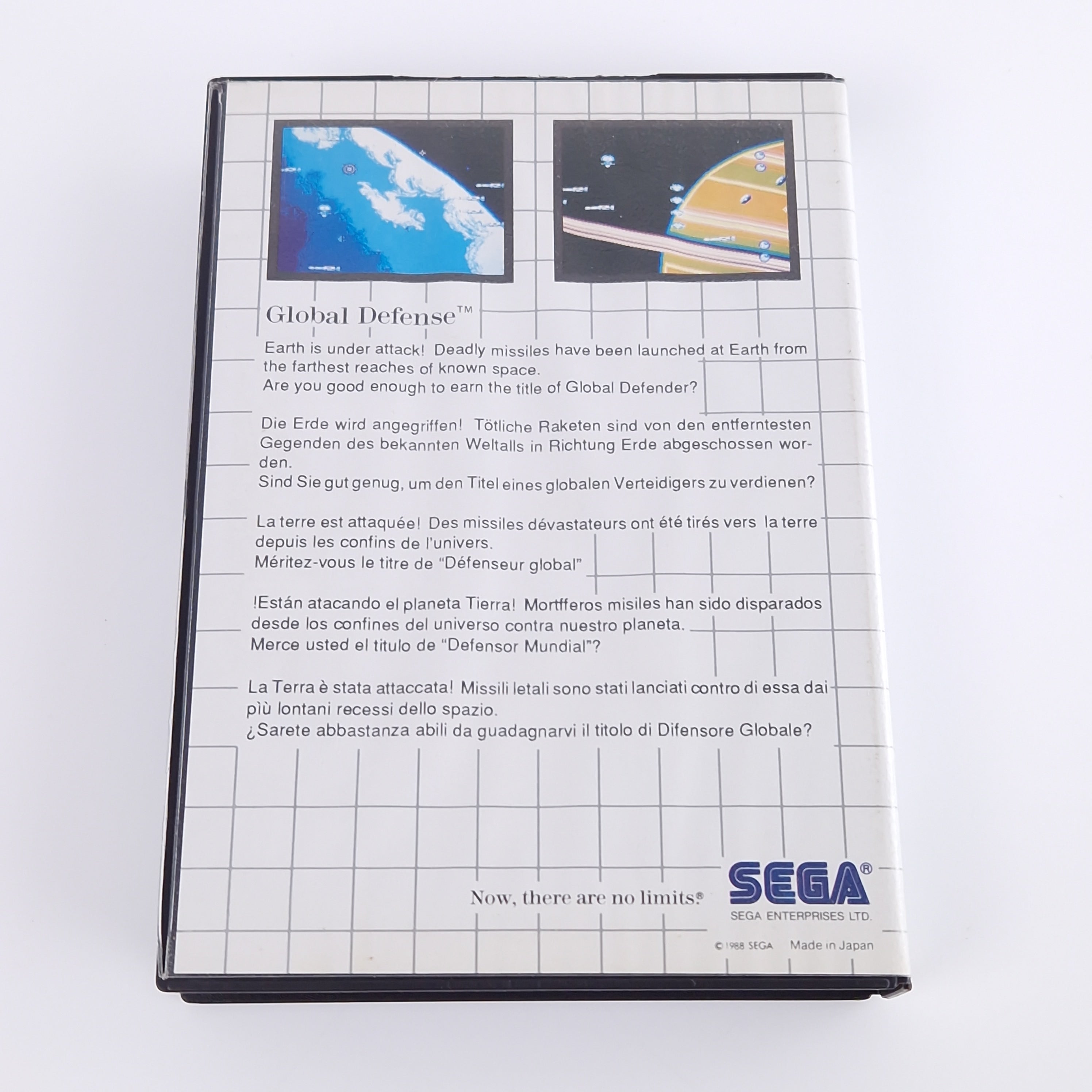 Sega Master System Spiel – Global Defense OVP PAL Modul