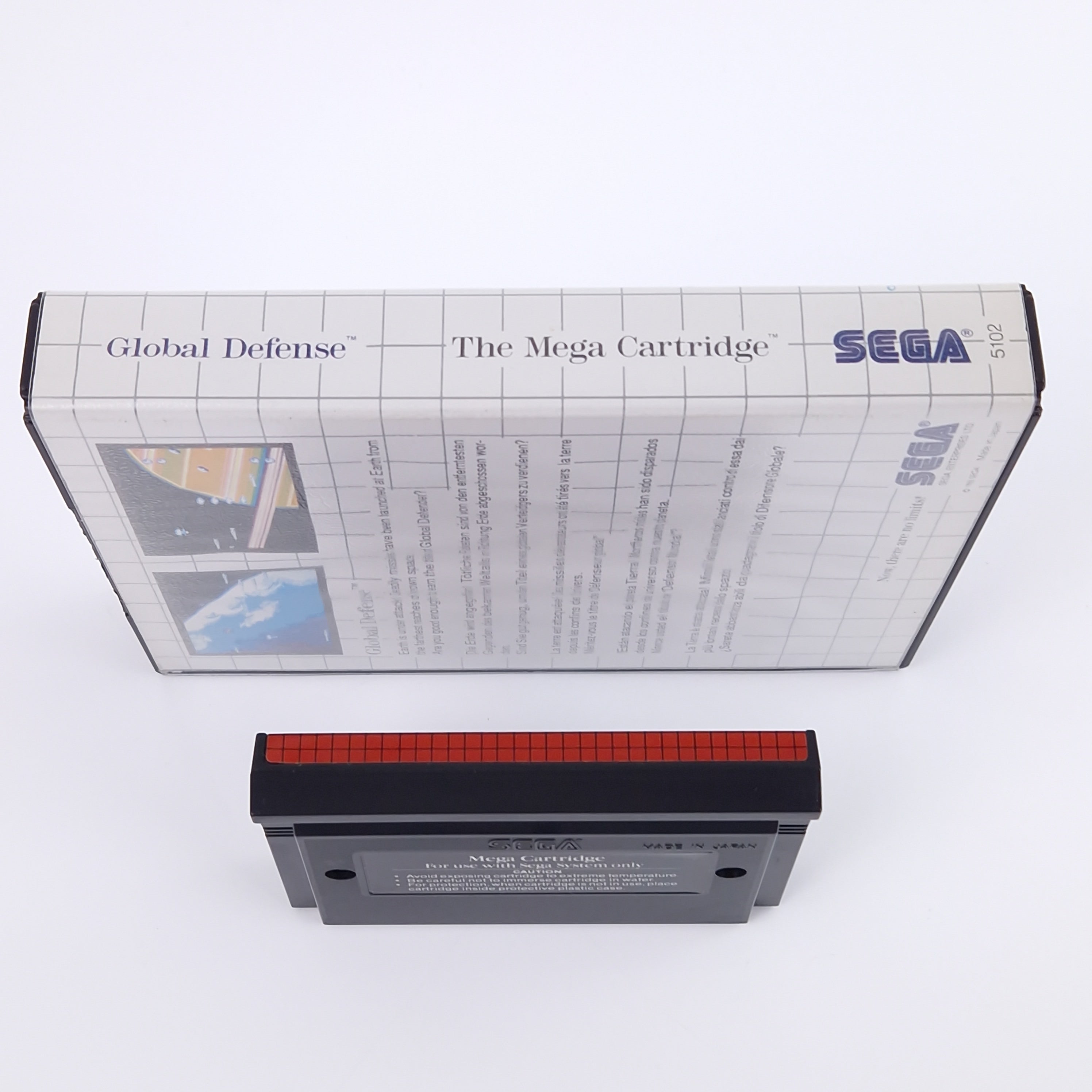 Sega Master System Spiel – Global Defense OVP PAL Modul
