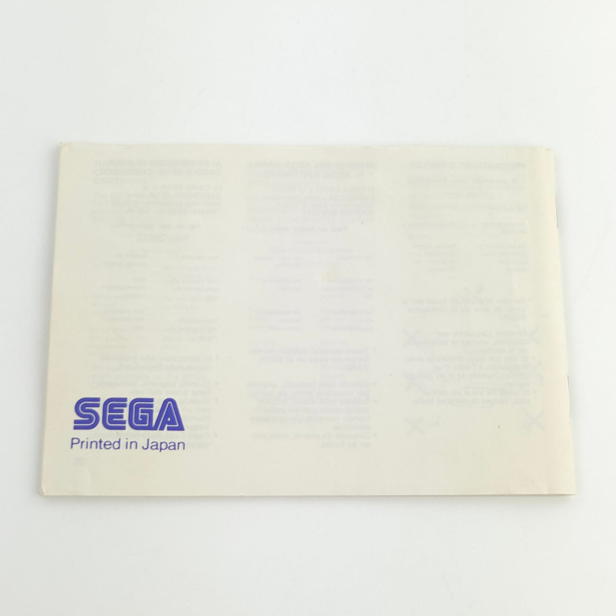 Sega Master System Spiel Global Defense OVP
