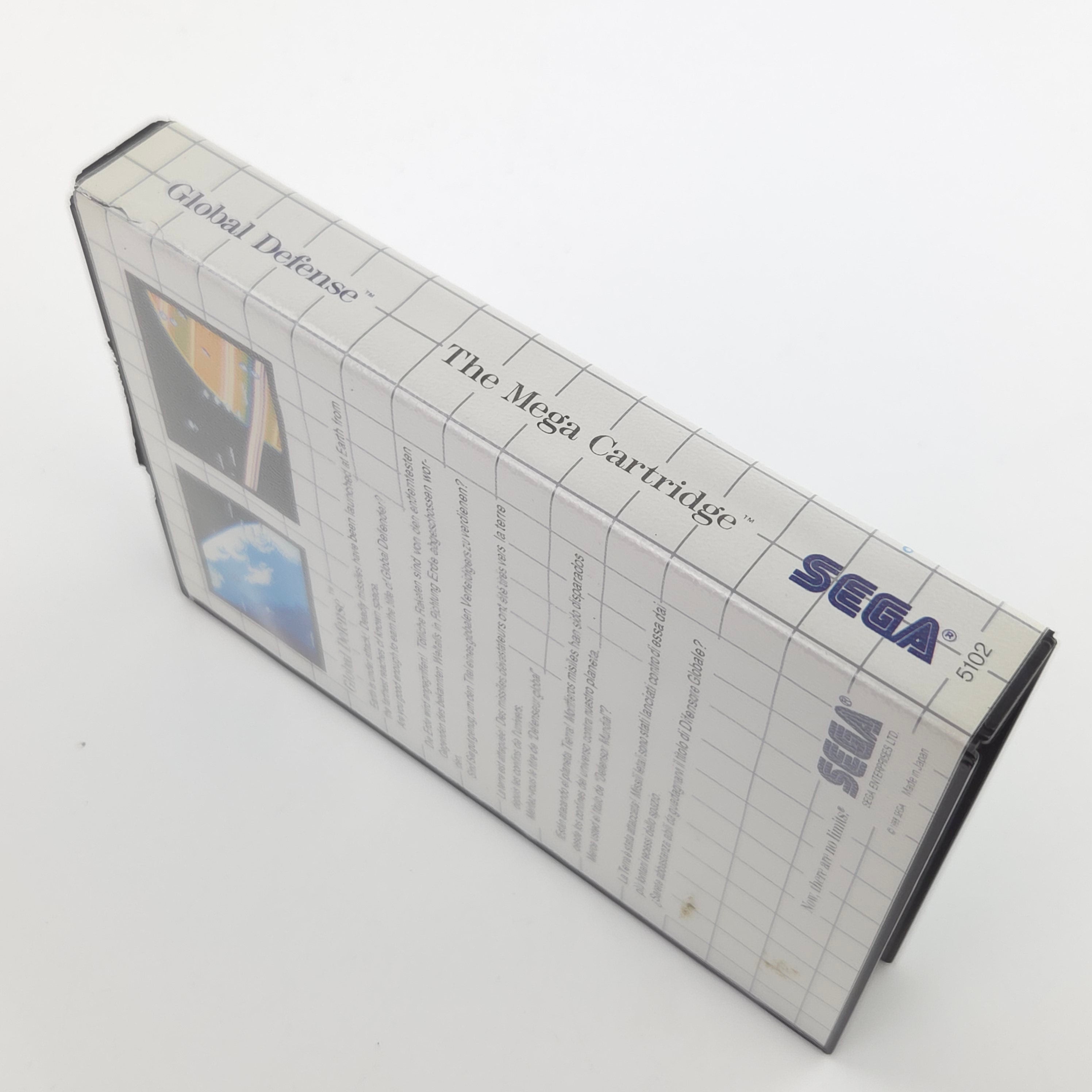 Sega Master System Spiel Global Defense OVP PAL 1988