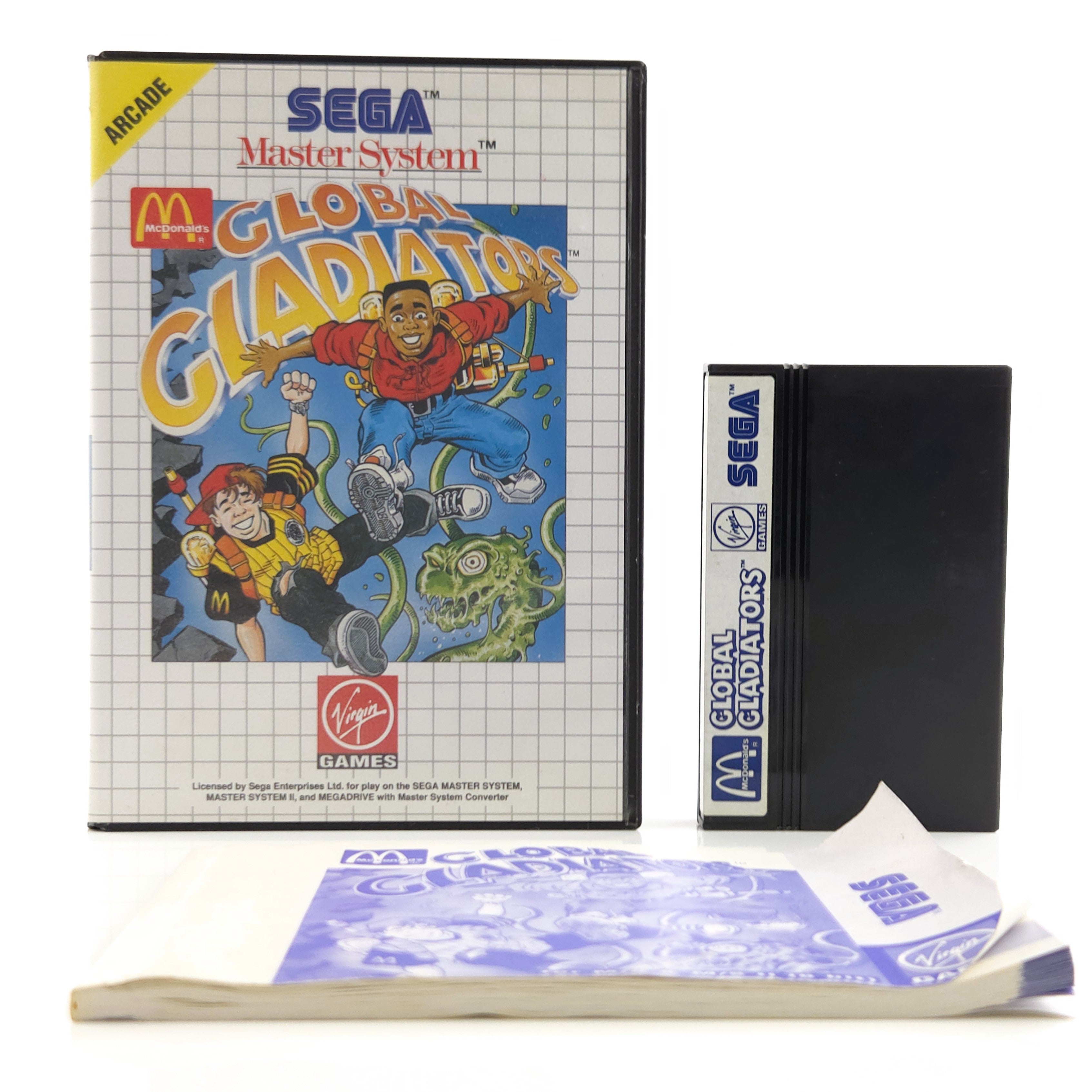 Sega Master System Spiel – Global Gladiator Modul OVP