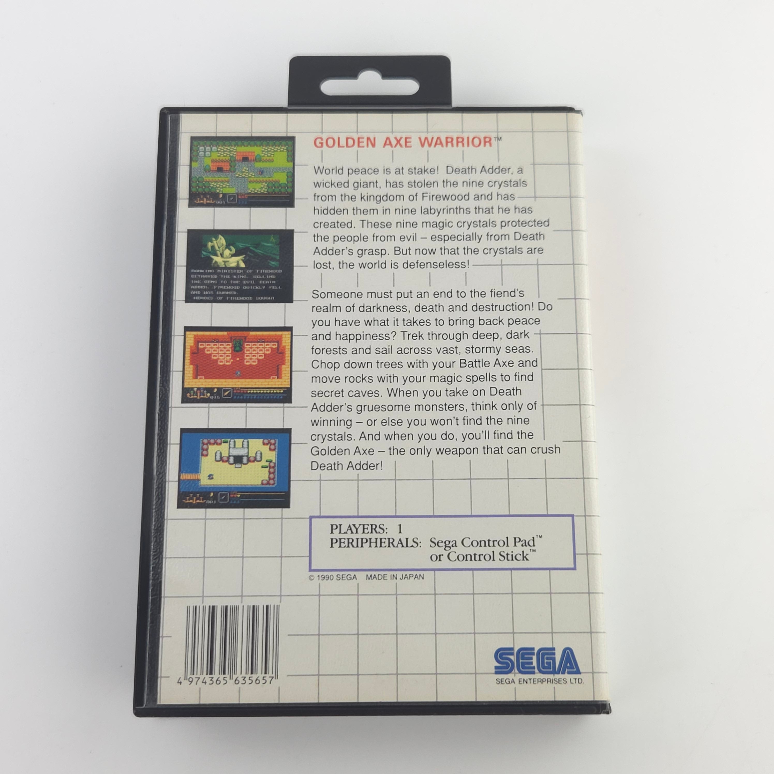 Sega Master System Spiel Golden Axe Warriors OVP PAL