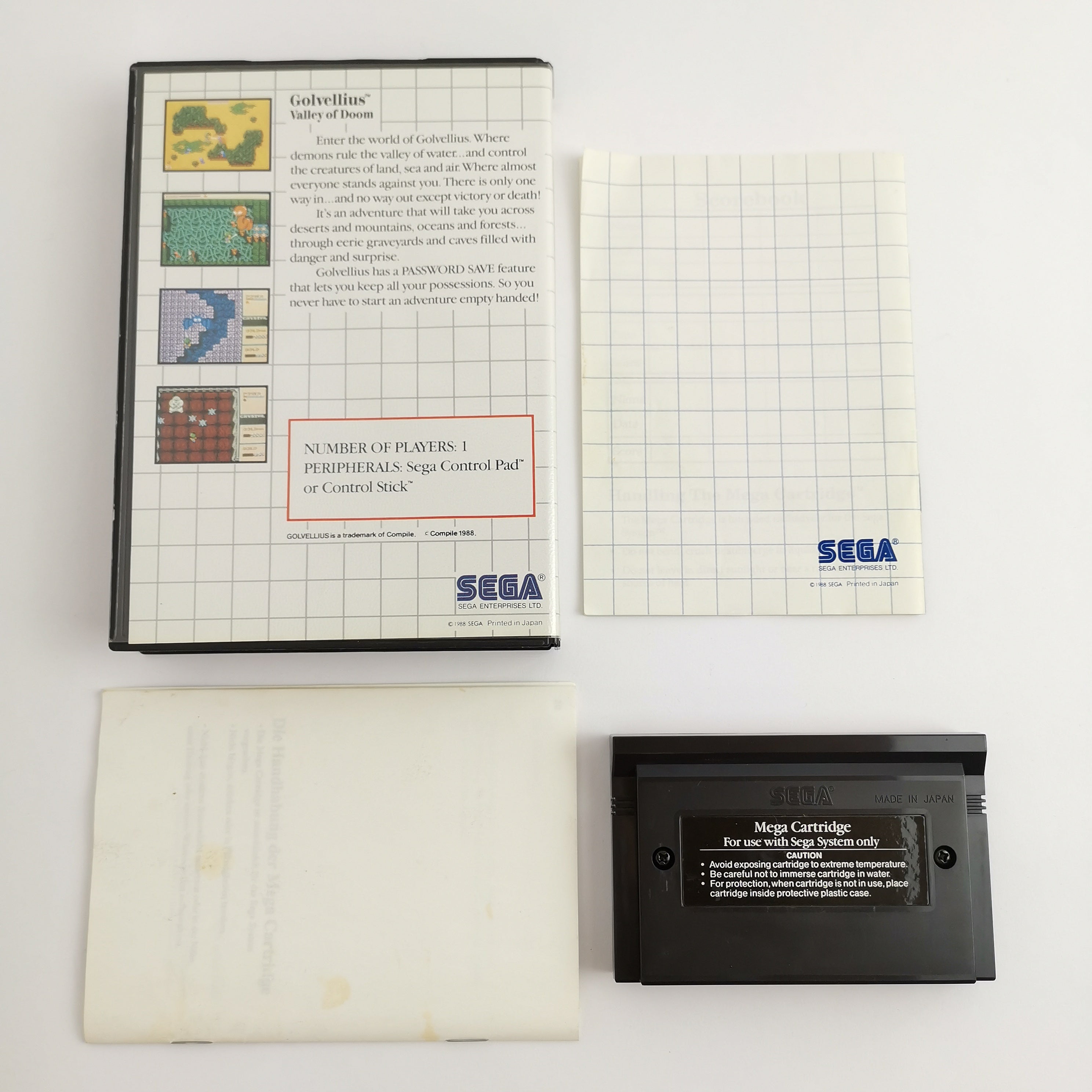 Sega Master System Spiel – Golvellius Valley of Doom OVP PAL