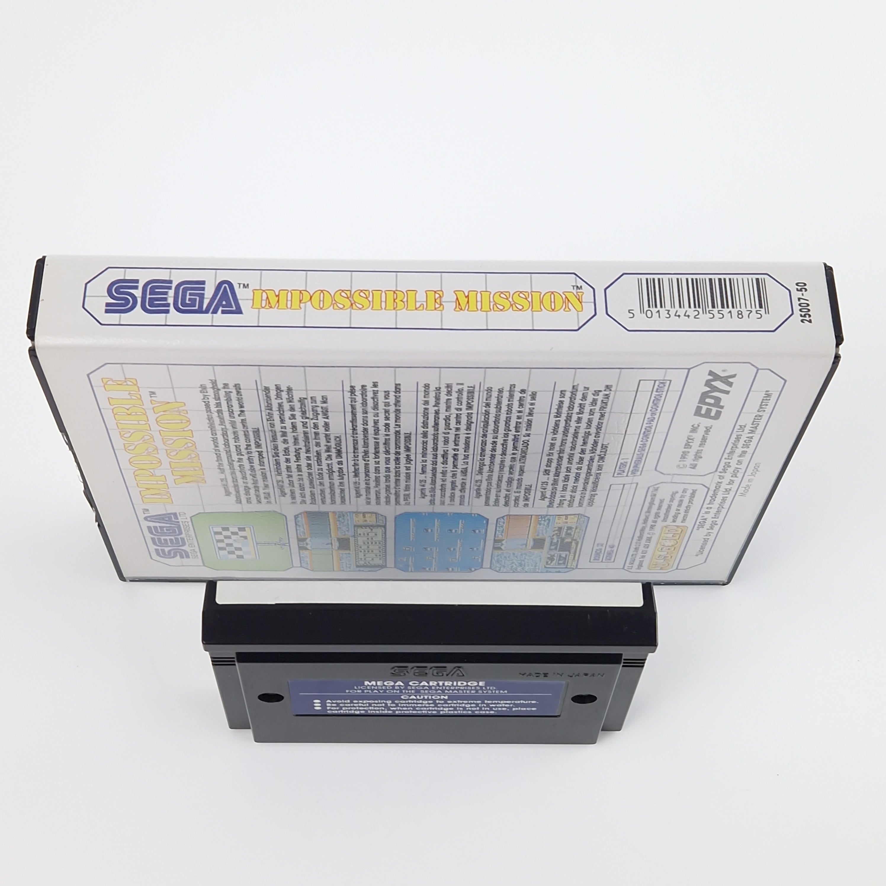 Sega Master System Spiel – Impossible Mission OVP PAL